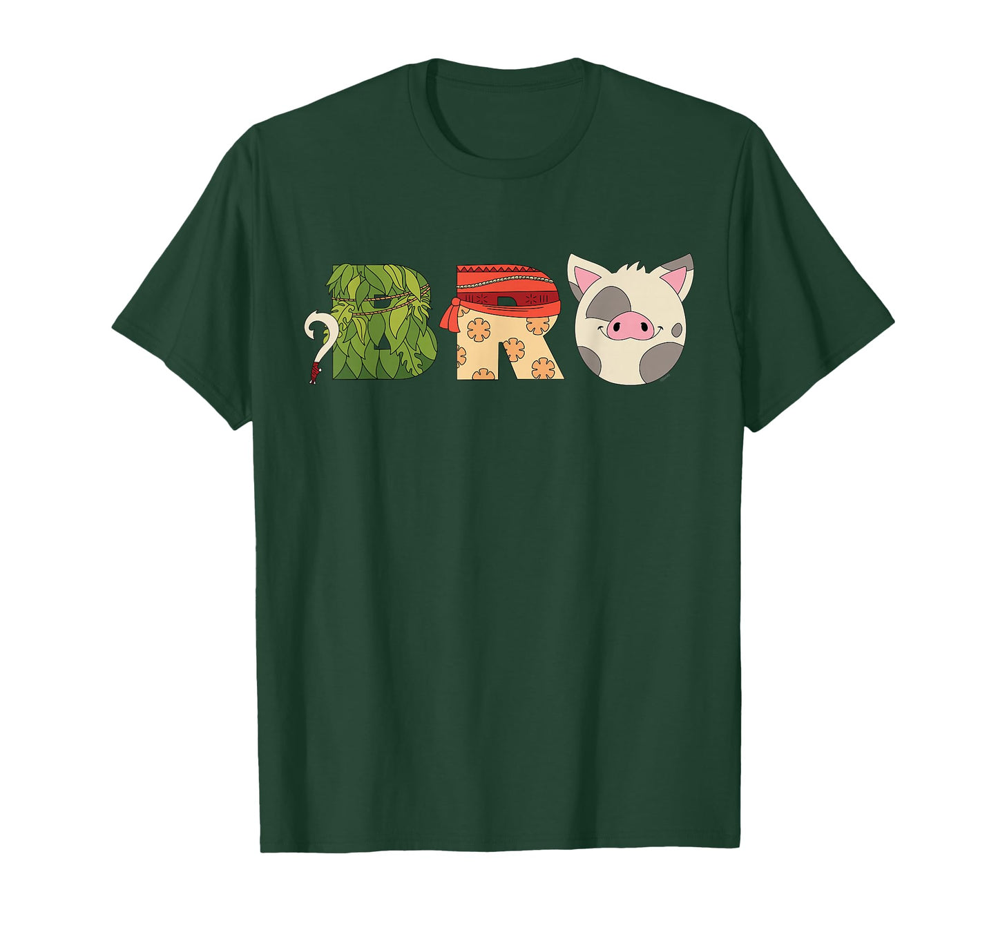 Disney Moana Letters "Bro" Brother Family Trip Vacation T-Shirt
