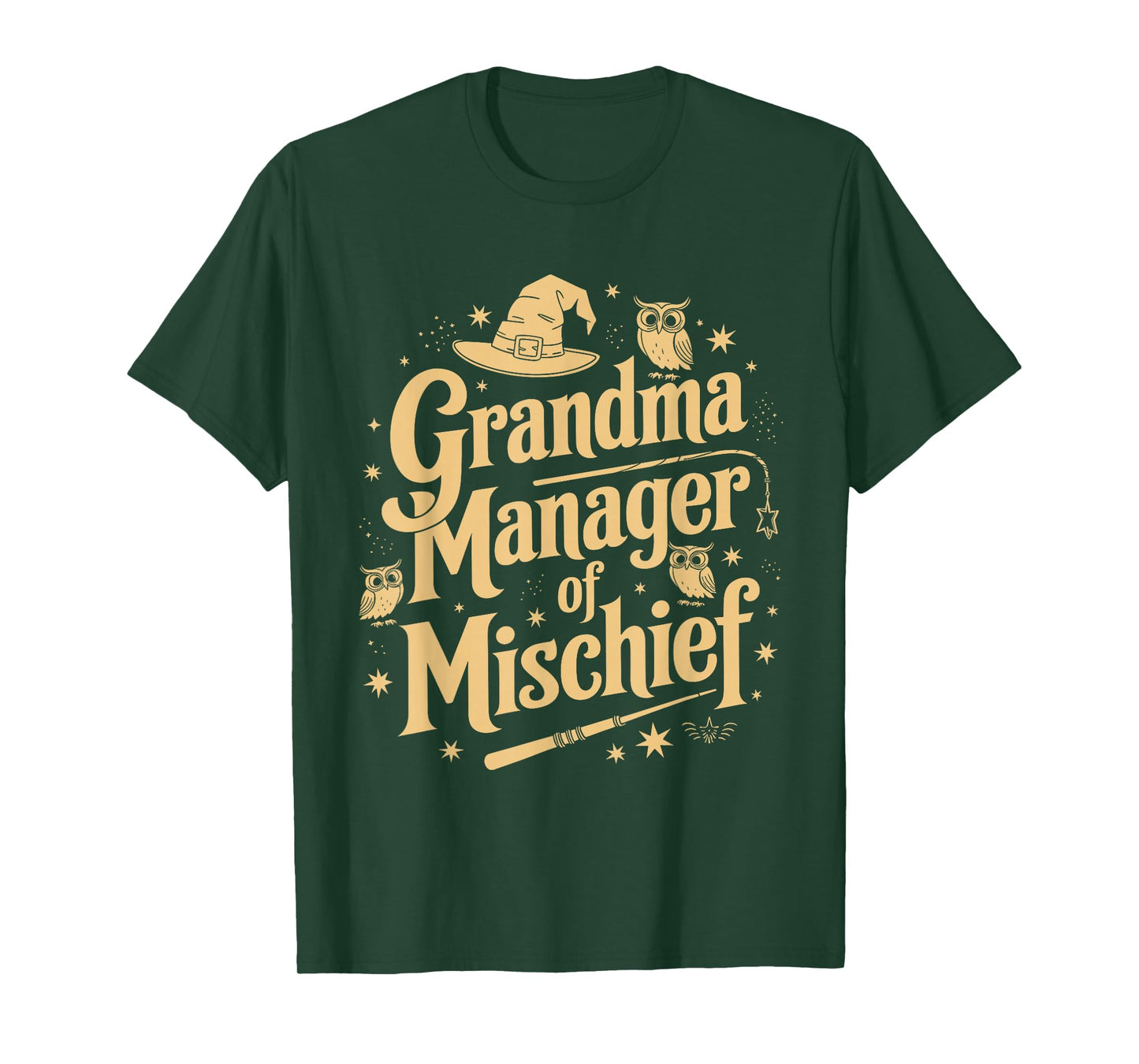 Funny Women Magical Grandma Manager of Mischief Mother's day T-Shirt