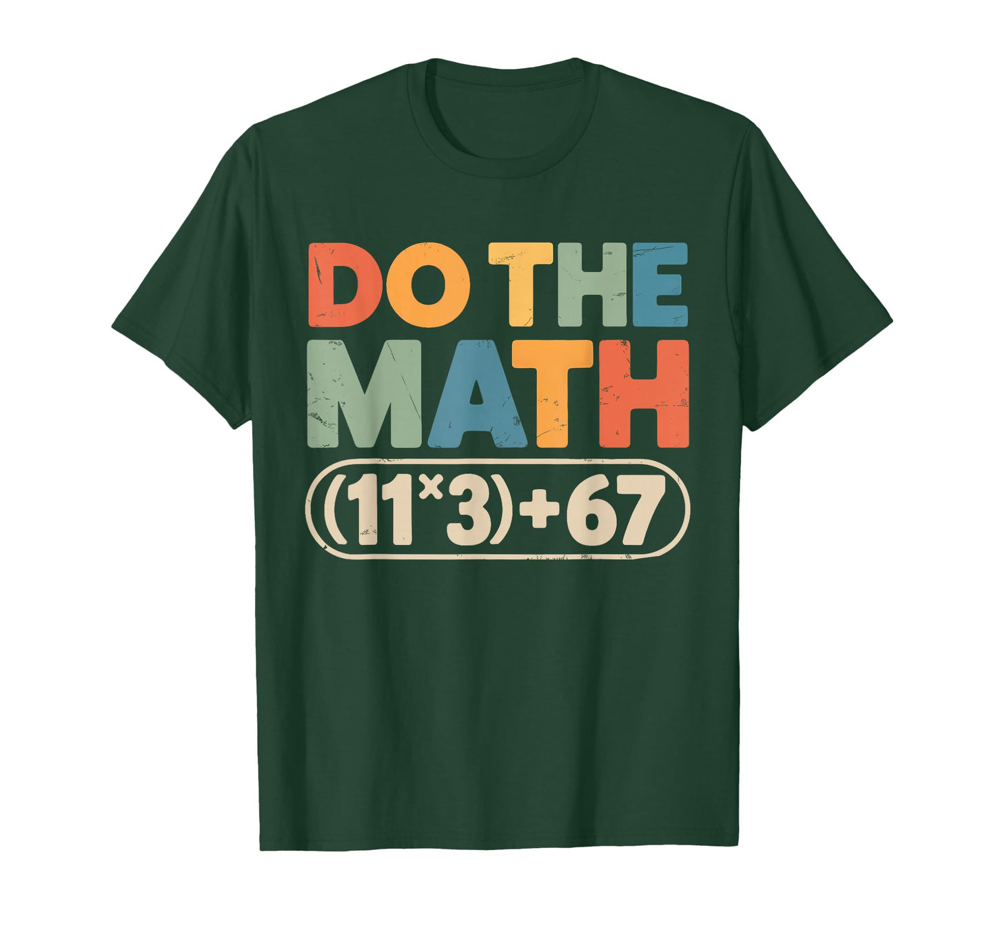 Funny 100 Days School Math Equation Do The Math 100 67 Meme T-Shirt