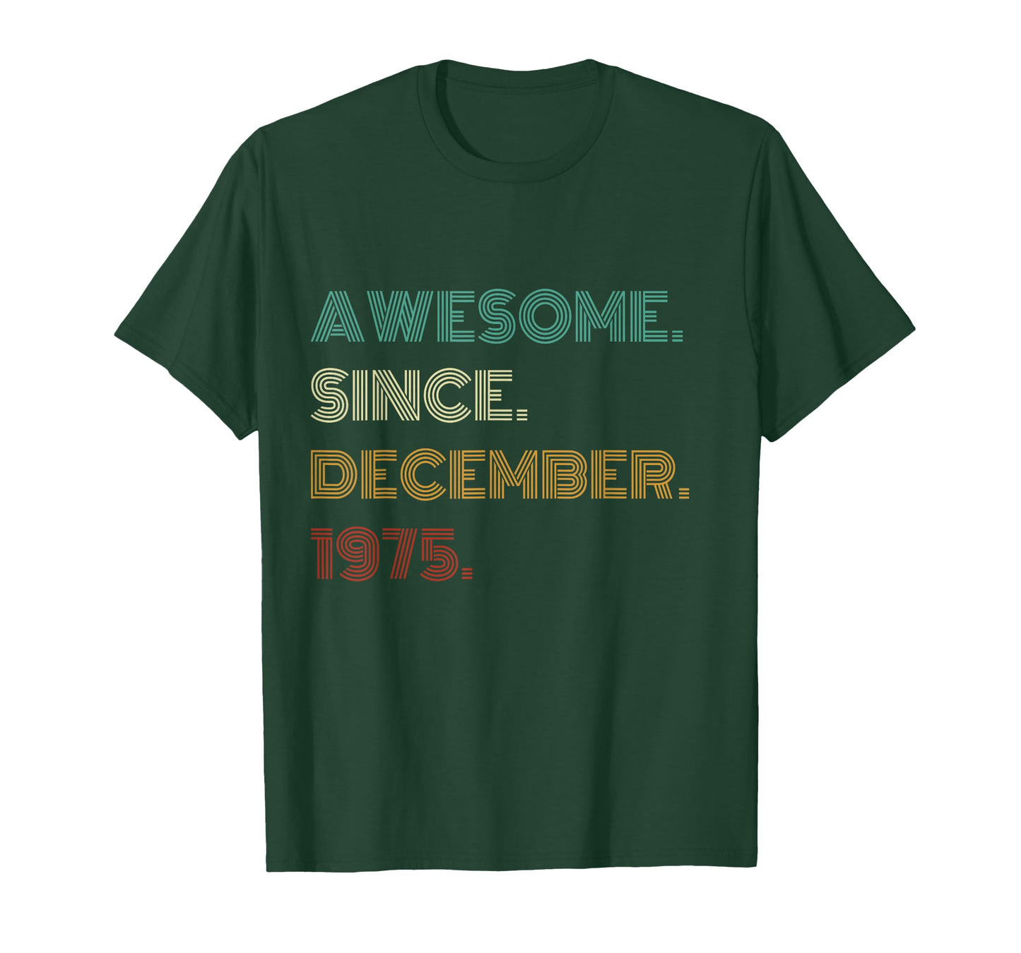 50 Years Old Awesome Since December 1975 50th Birthday T-Shirt
