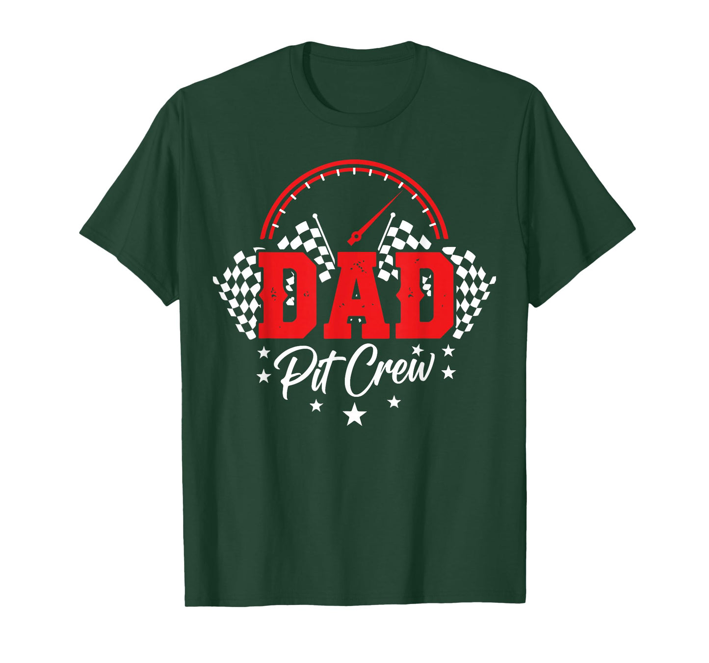 Dad Pit Crew Birthday Party Race Car Racing Family Matching T-Shirt