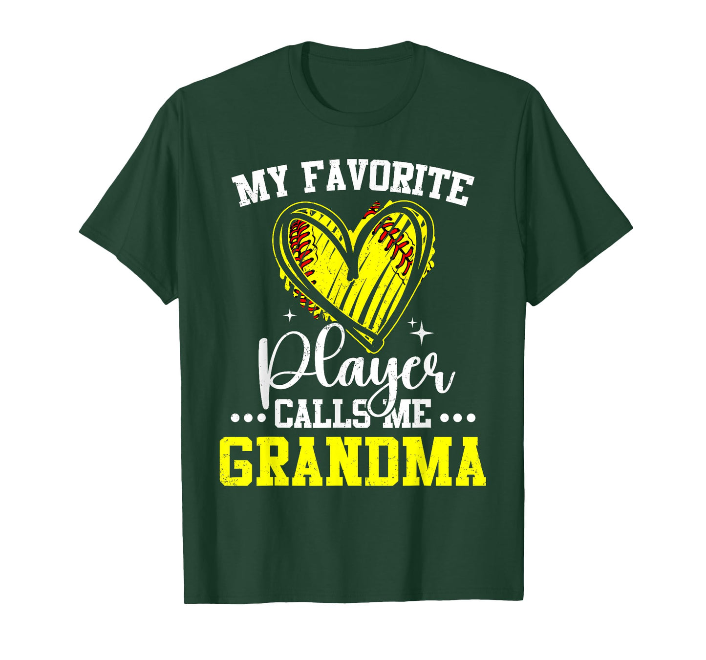 My Favorite Softball Player Calls Me Grandma Funny T-Shirt