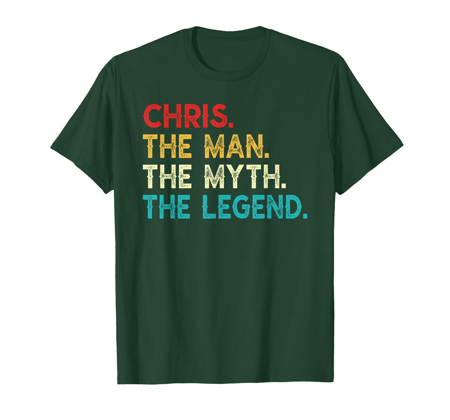 CHRIS The Man The Myth The Legend Funny Vintage CHRIS T-Shirt