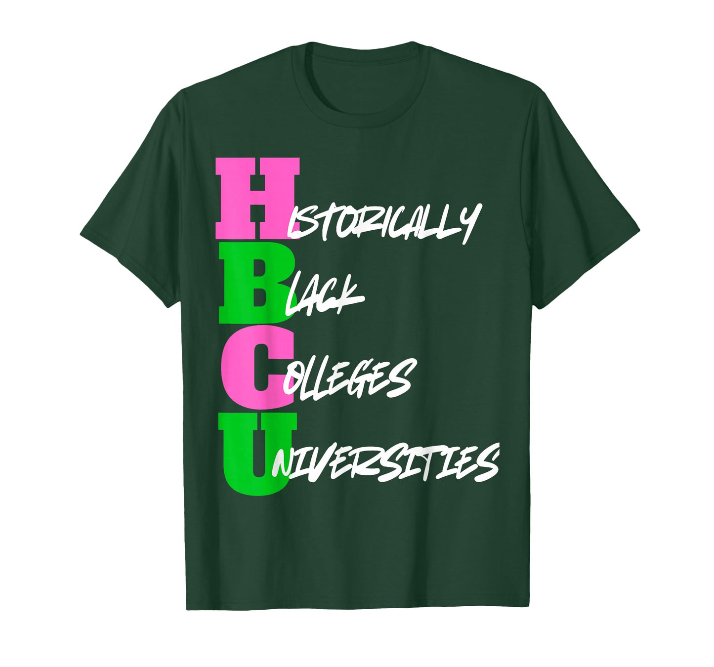 HBCU Pink And Green Historically Black College University T-Shirt