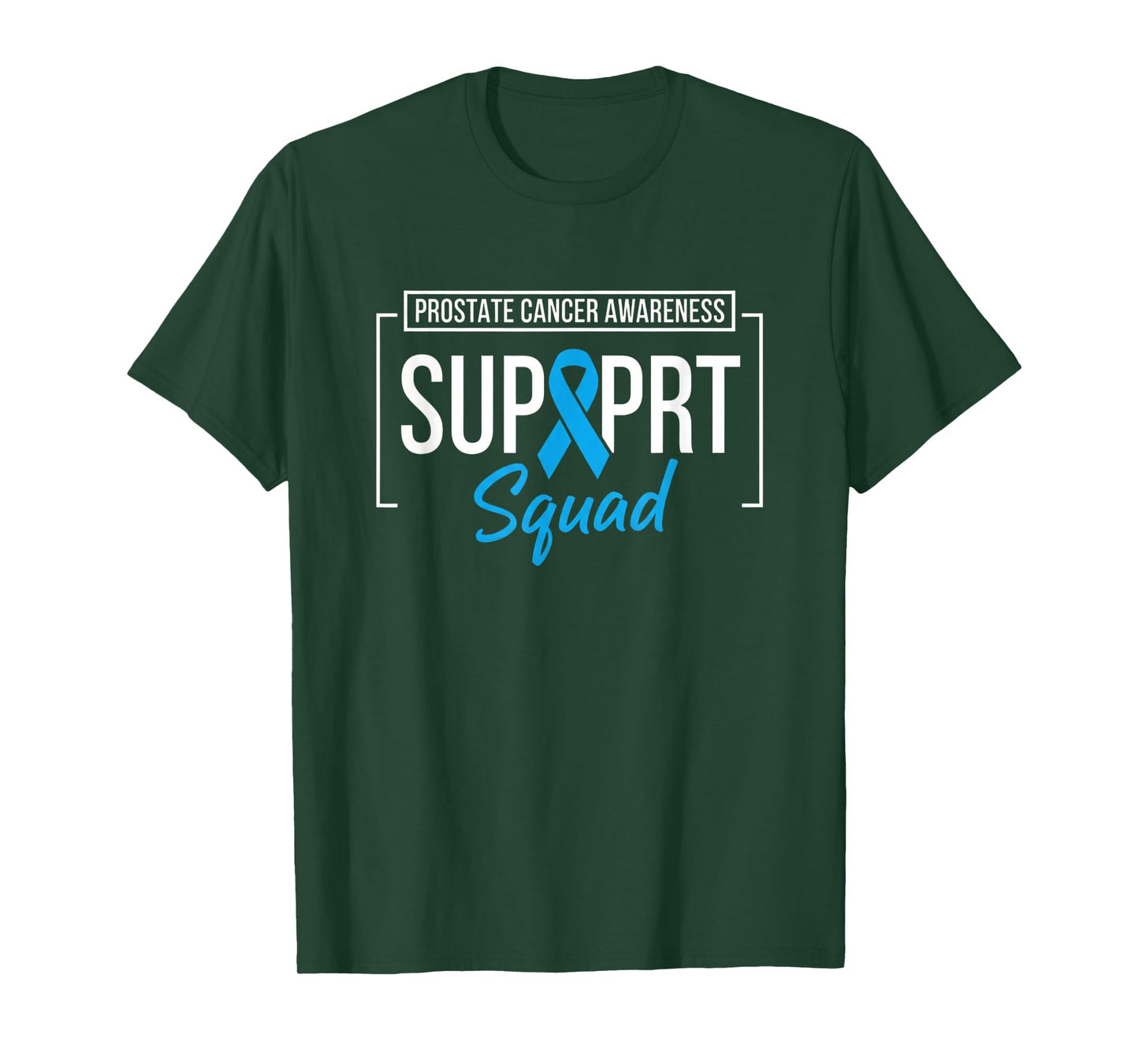 Prostate Cancer Awareness Support Squad Light Blue Ribbon T-Shirt