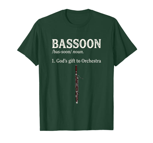 Bassoon Orchestra Funny Music Definition T-Shirt