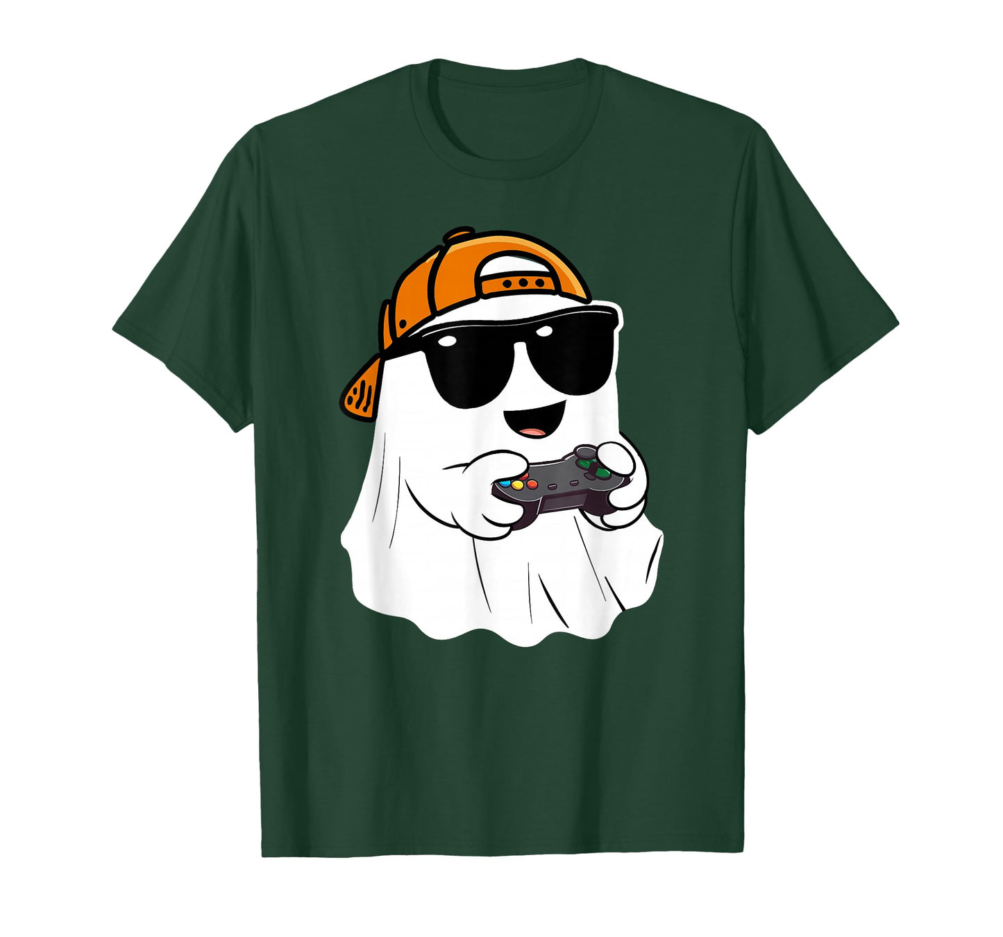Halloween boys kids ghost gamer scary Costume gaming men T-Shirt