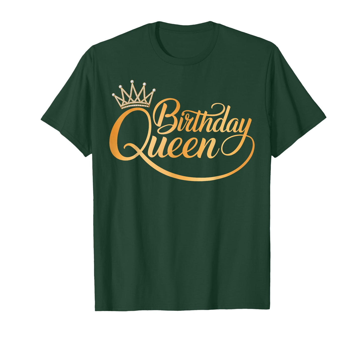 Birthday Queen Crown American Afro Women Girls Bday Party T-Shirt