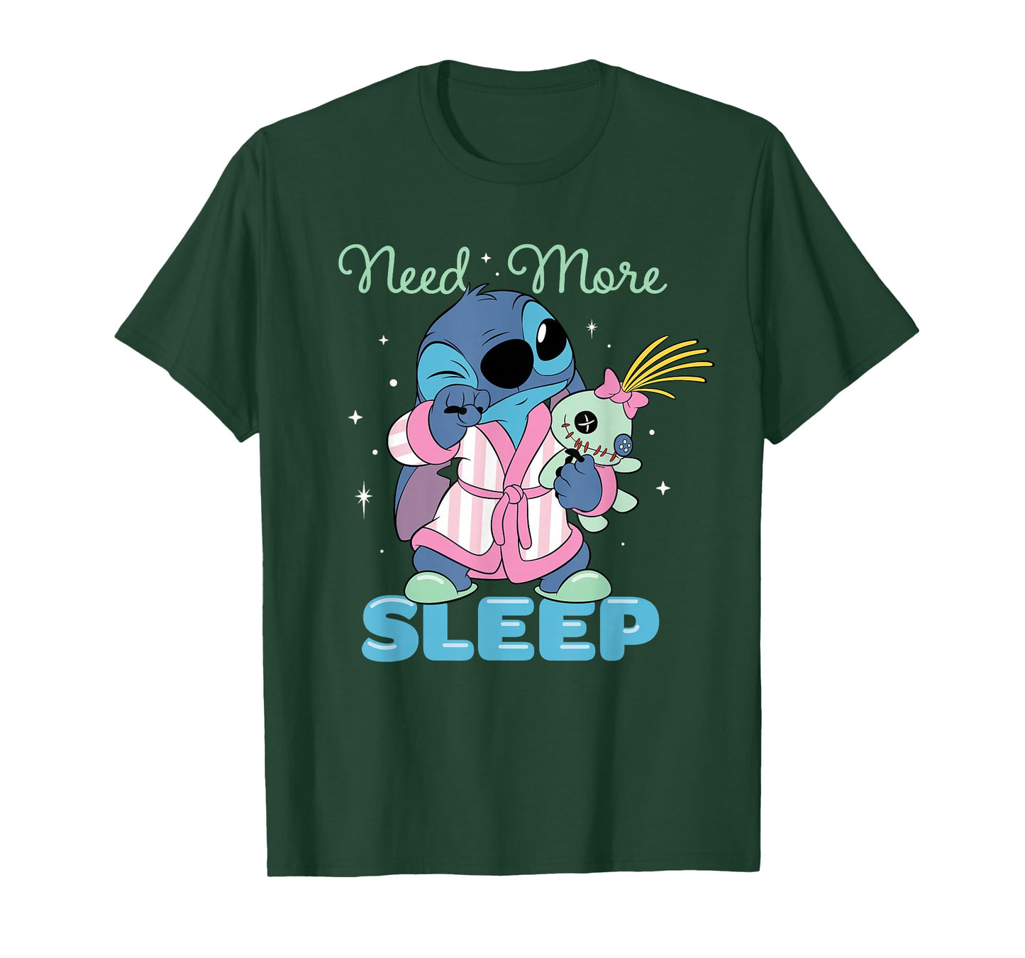 Disney Stitch & Scrump Need More Sleep Sleepy Bedtime T-Shirt