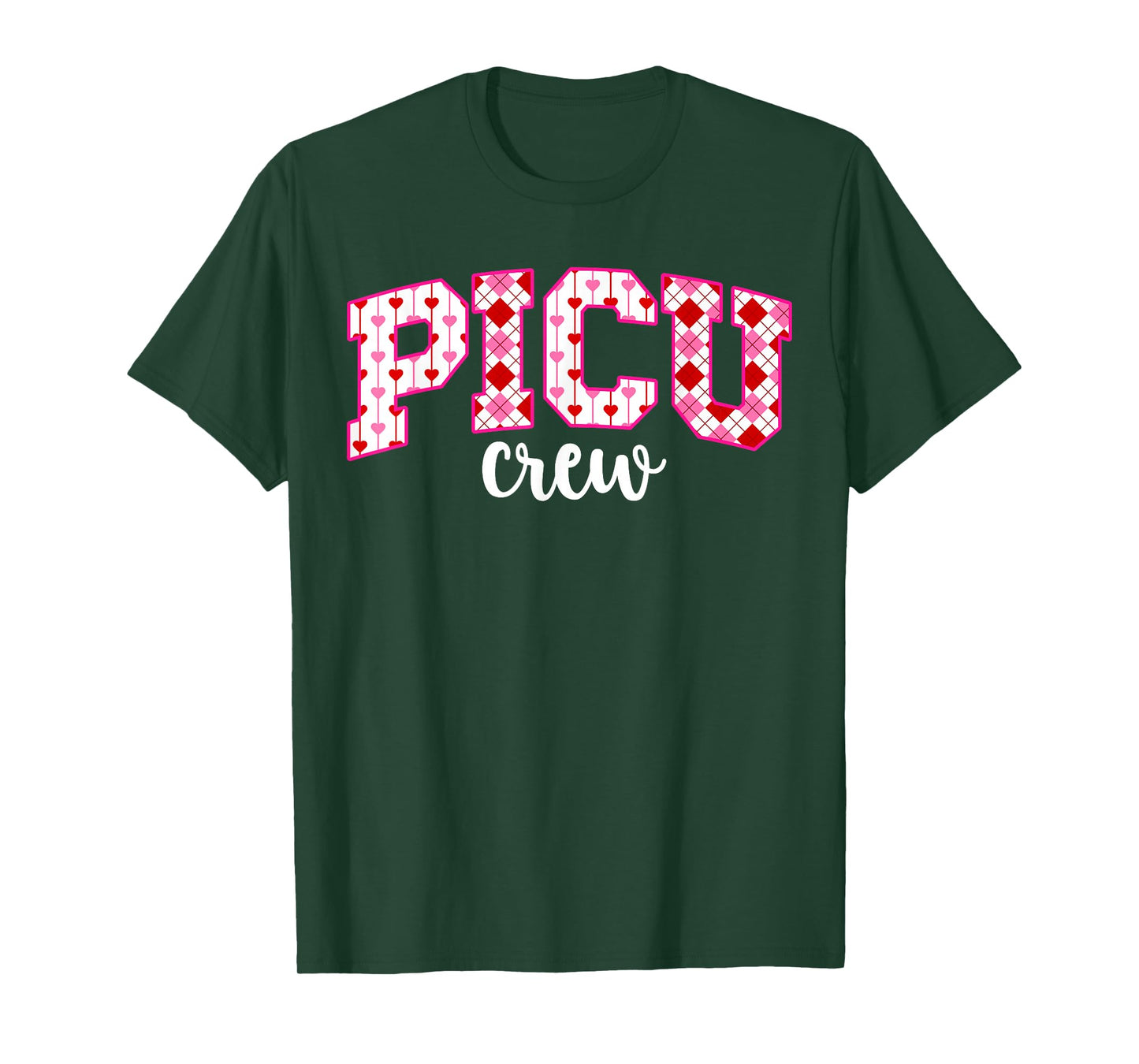 PICU Crew Valentine PICU Nurse Valentines Day PICU Nursing T-Shirt