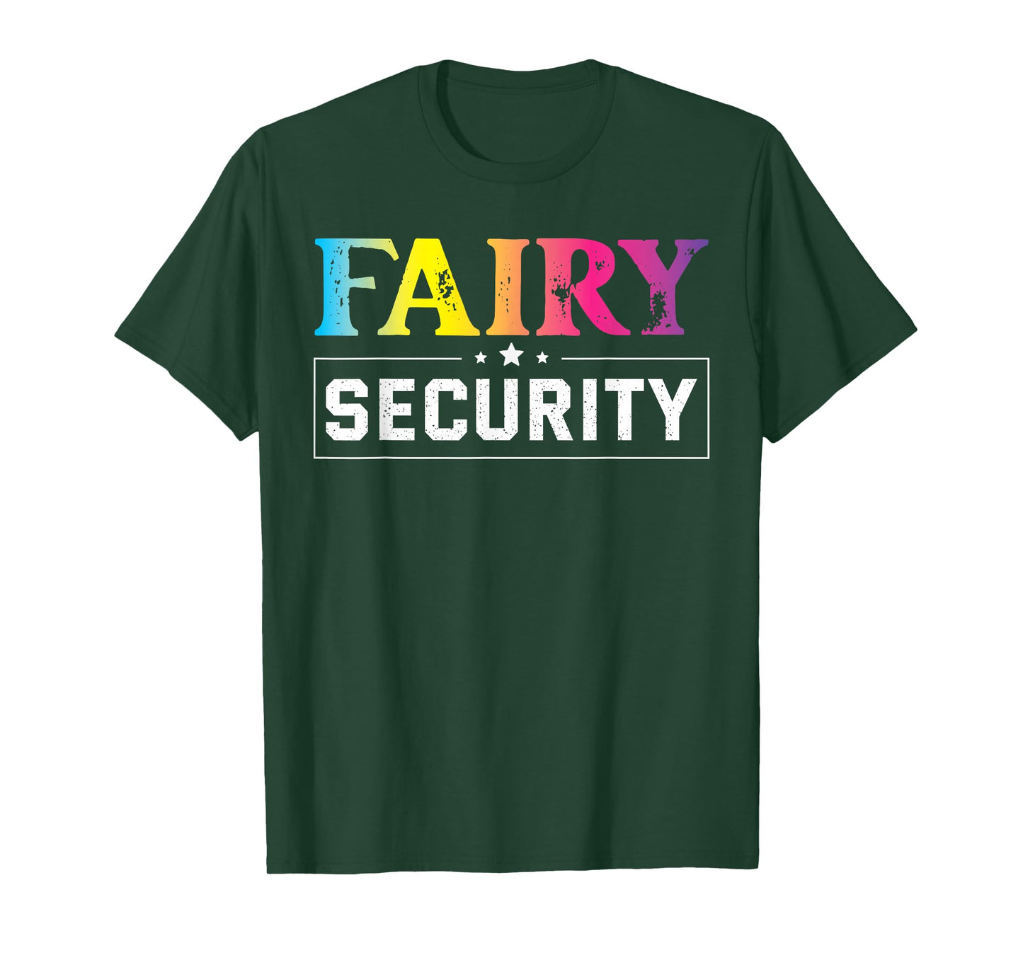 Fairy Security Birthday Party Funny Halloween Costume T-Shirt