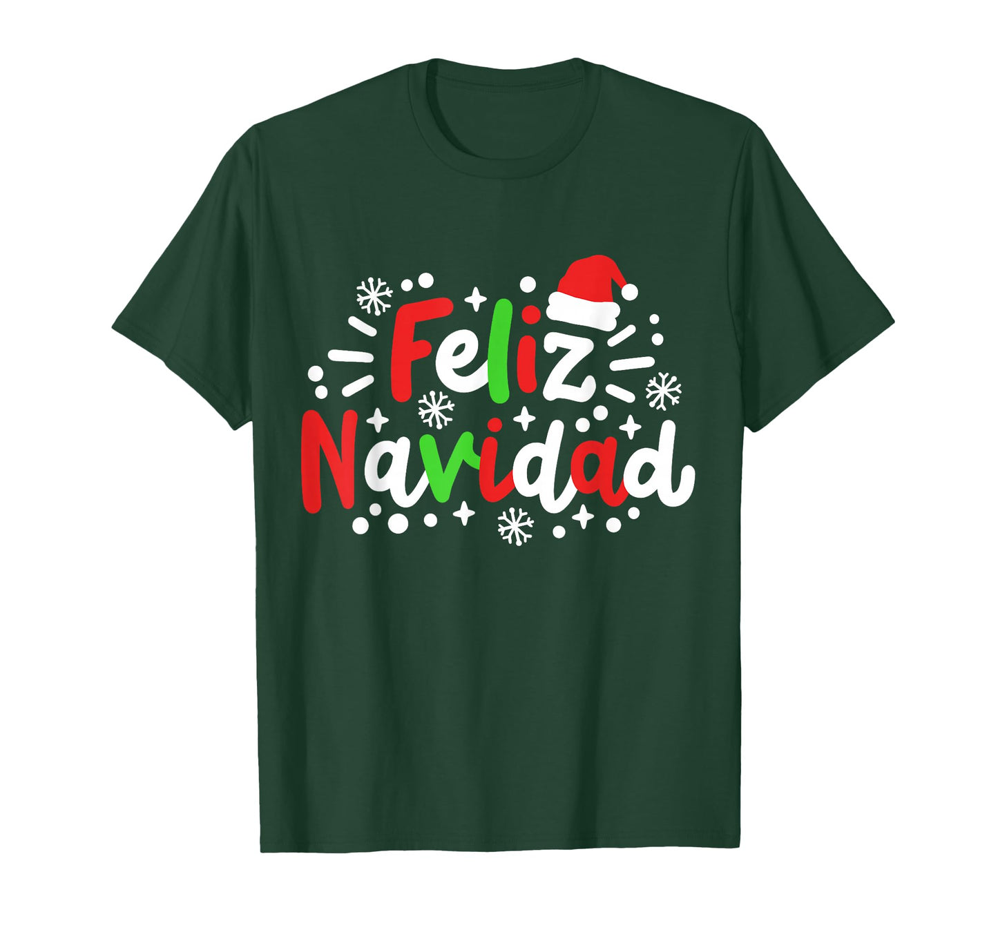 Feliz Navidad Matching Family Spanish Christmas Men Women T-Shirt
