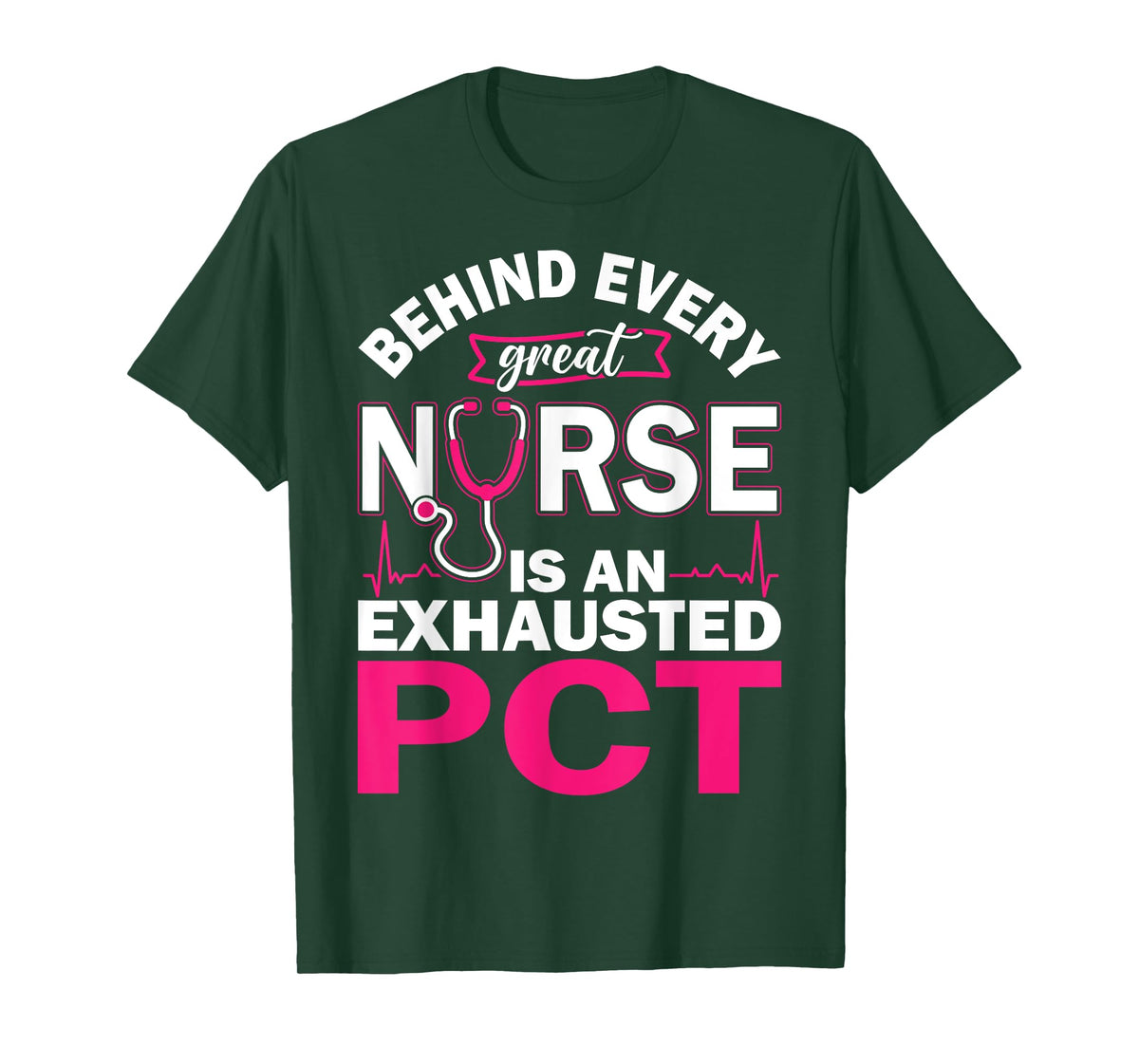 Patient Care Tech and PCT Week tee Women's Black Leopard Print Short Sleeve Crew Neck T-Shirt