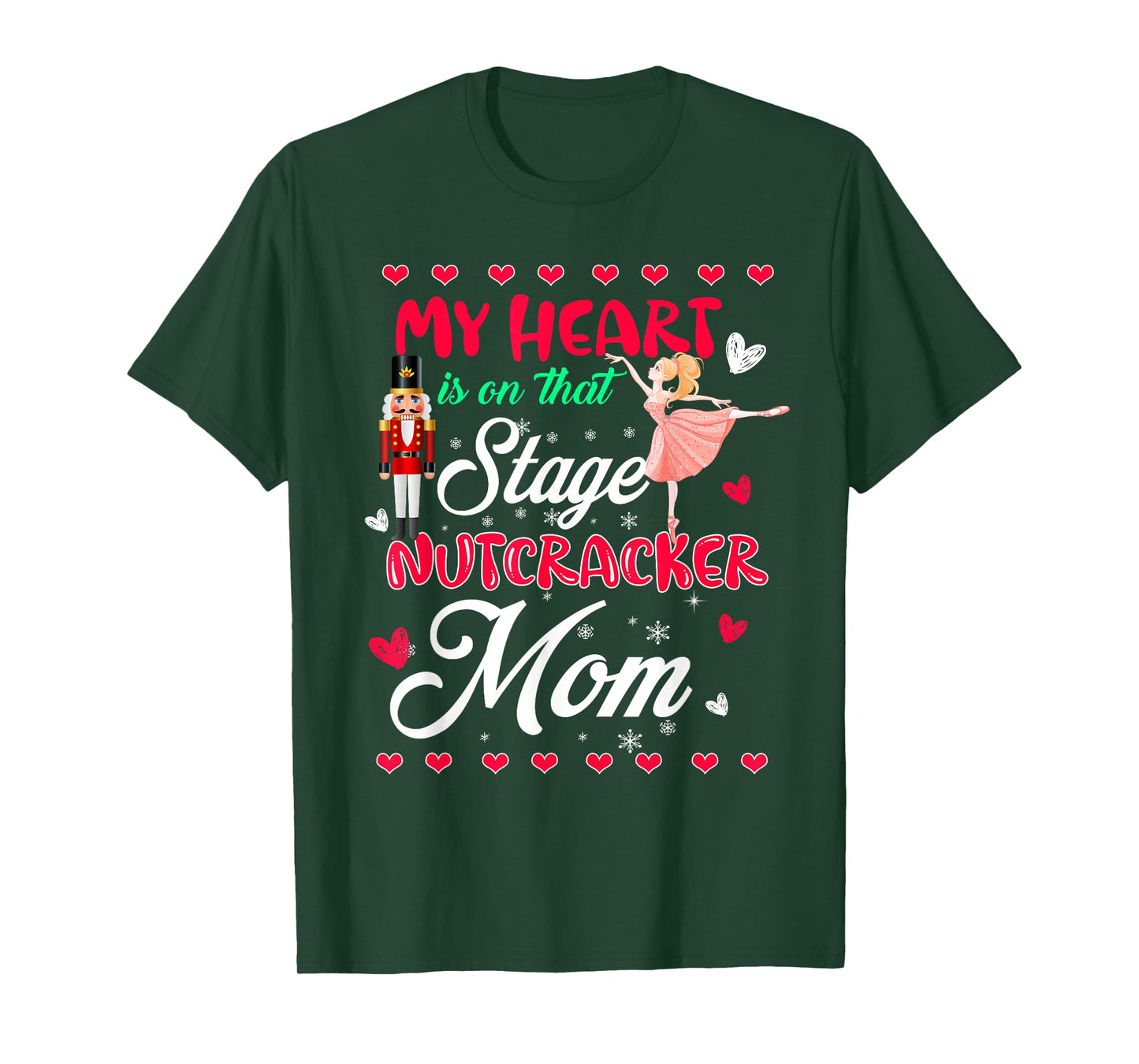Nutcracker Mom Shirt Love Ballet Dance Mom Christmas Gifts T-Shirt