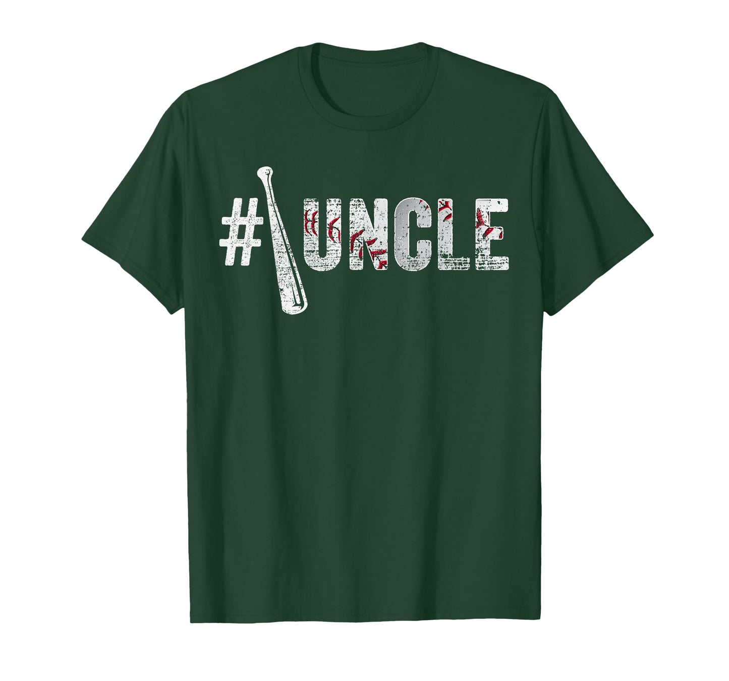 Number One Baseball Uncle Fathers Day Funny Baseball Uncle T-Shirt