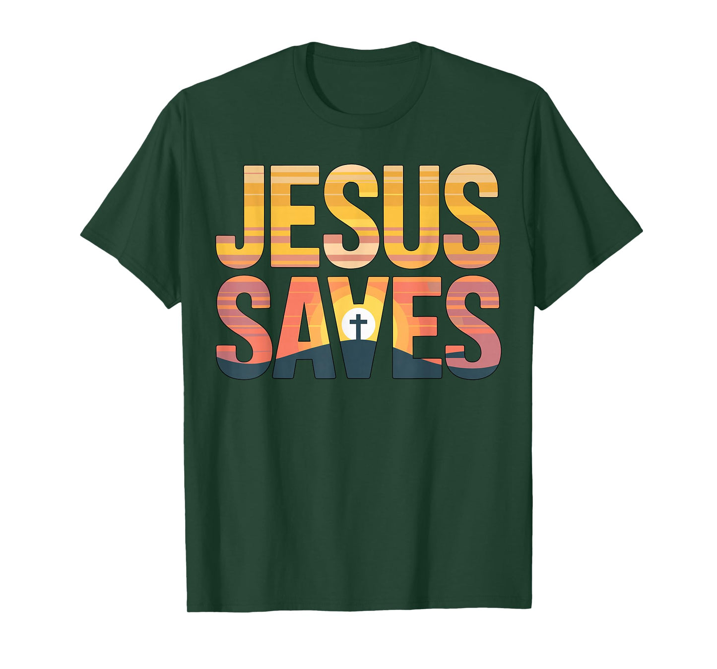 Jesus Saves Christian Faith Quote T-Shirt