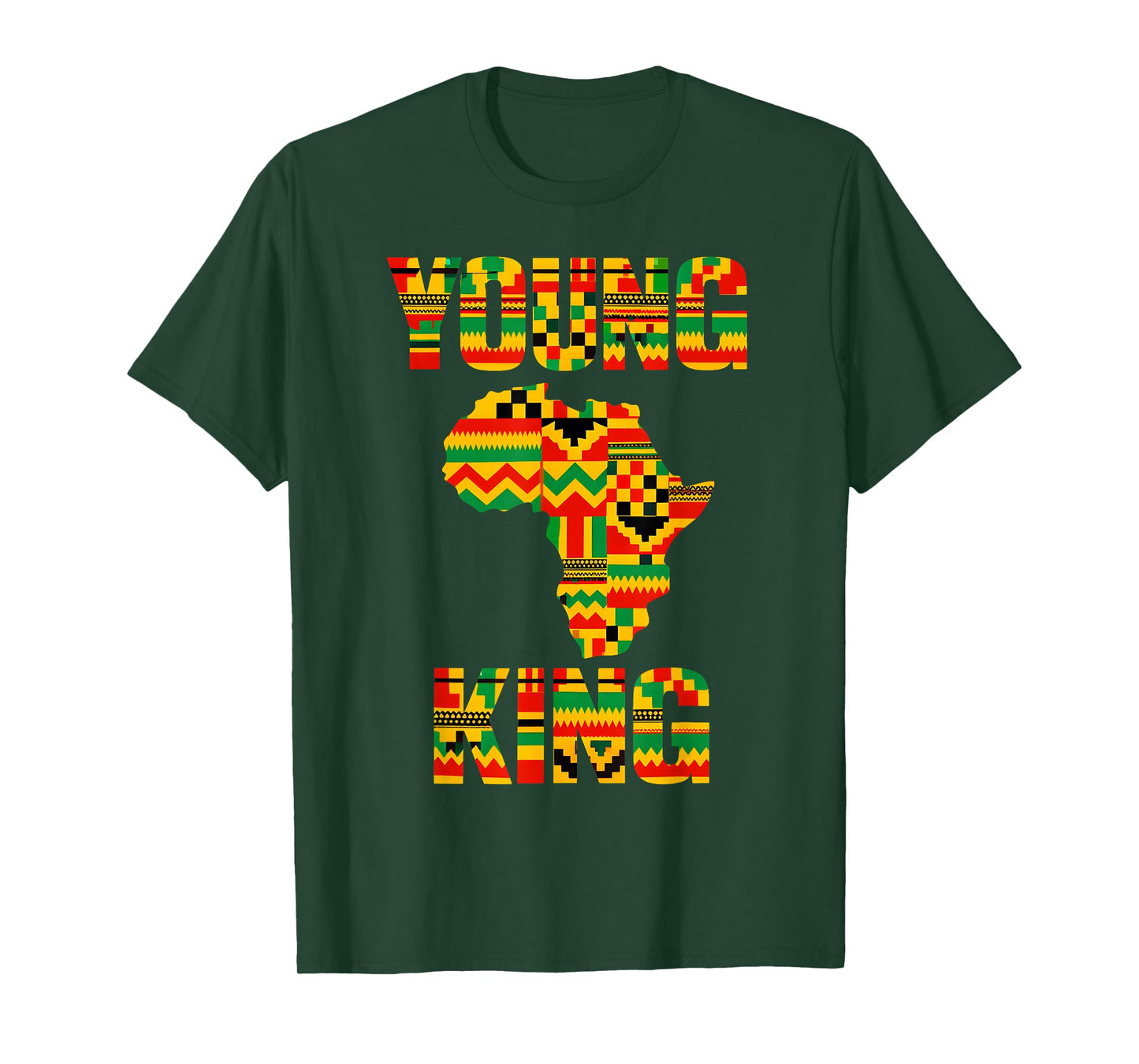 African Kente Art Men Boys Kids African American T-Shirt