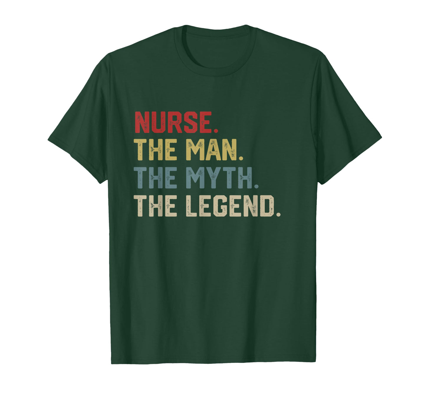 Nurse The Man The Myth The Legend Retro Vintage T-Shirt