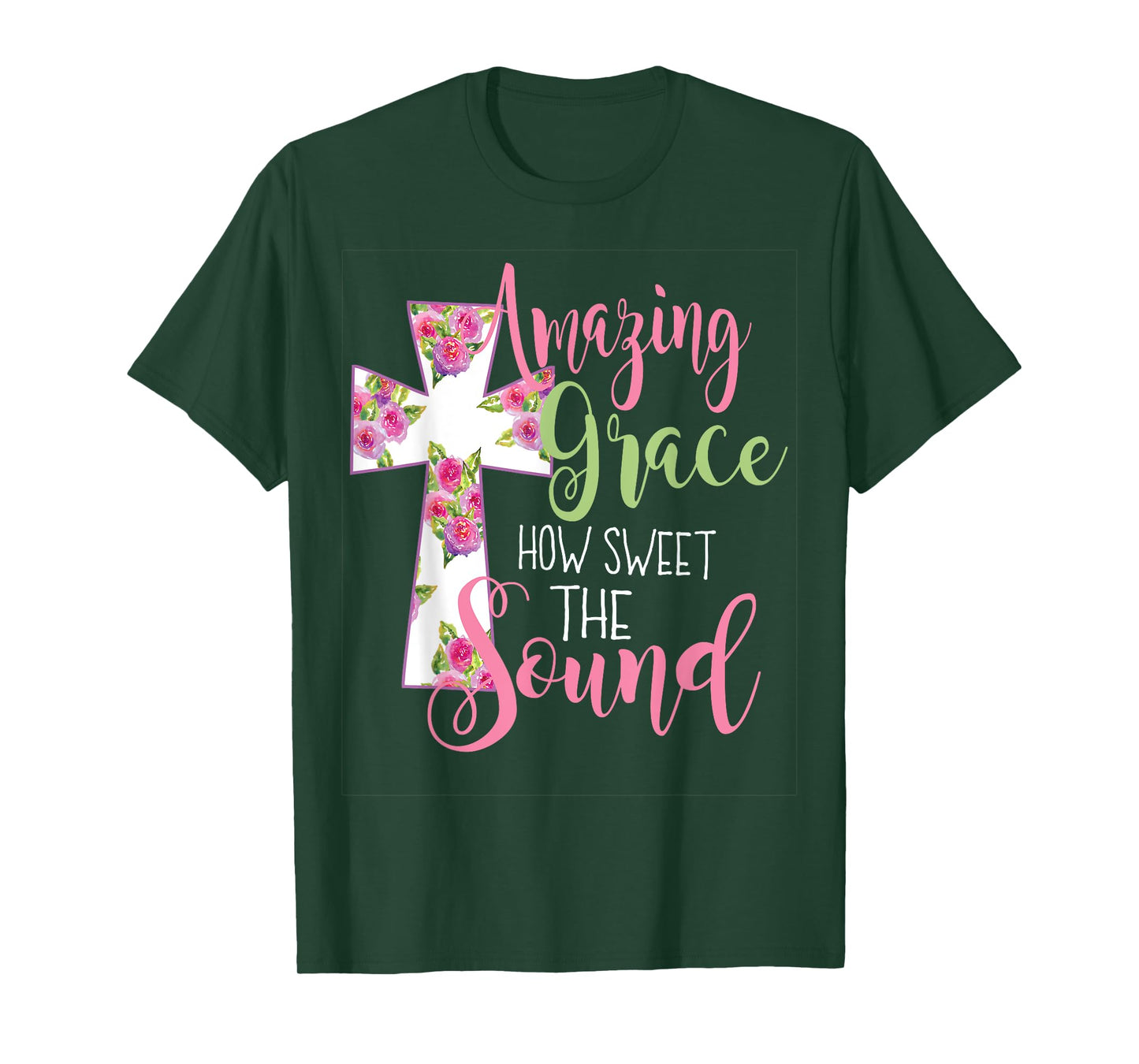 Amazing Grace Cross Tshirt Christian Tshirt Gift for T-Shirt