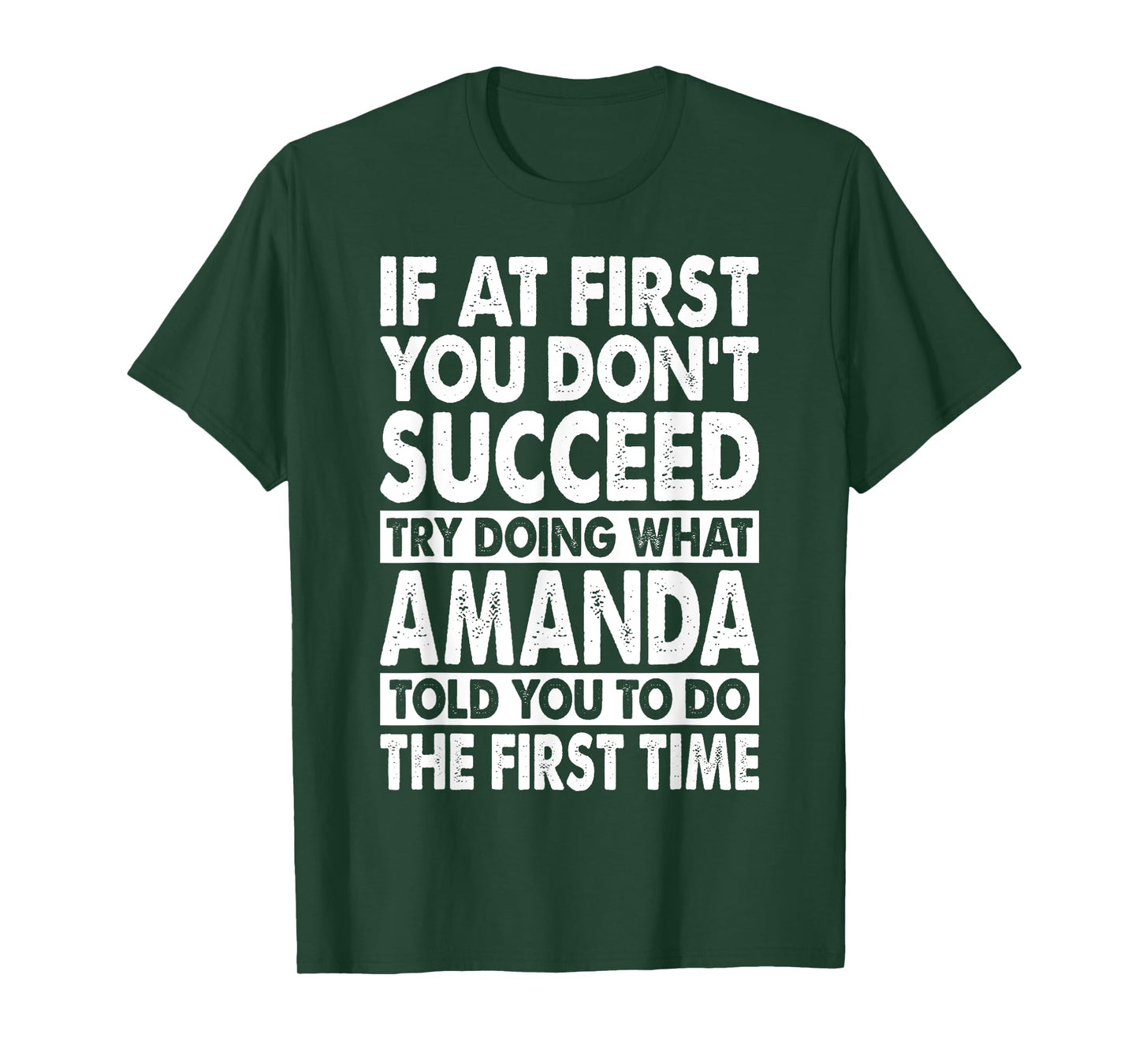 AMANDA Name Personalized Birthday Funny Christmas Joke T-Shirt