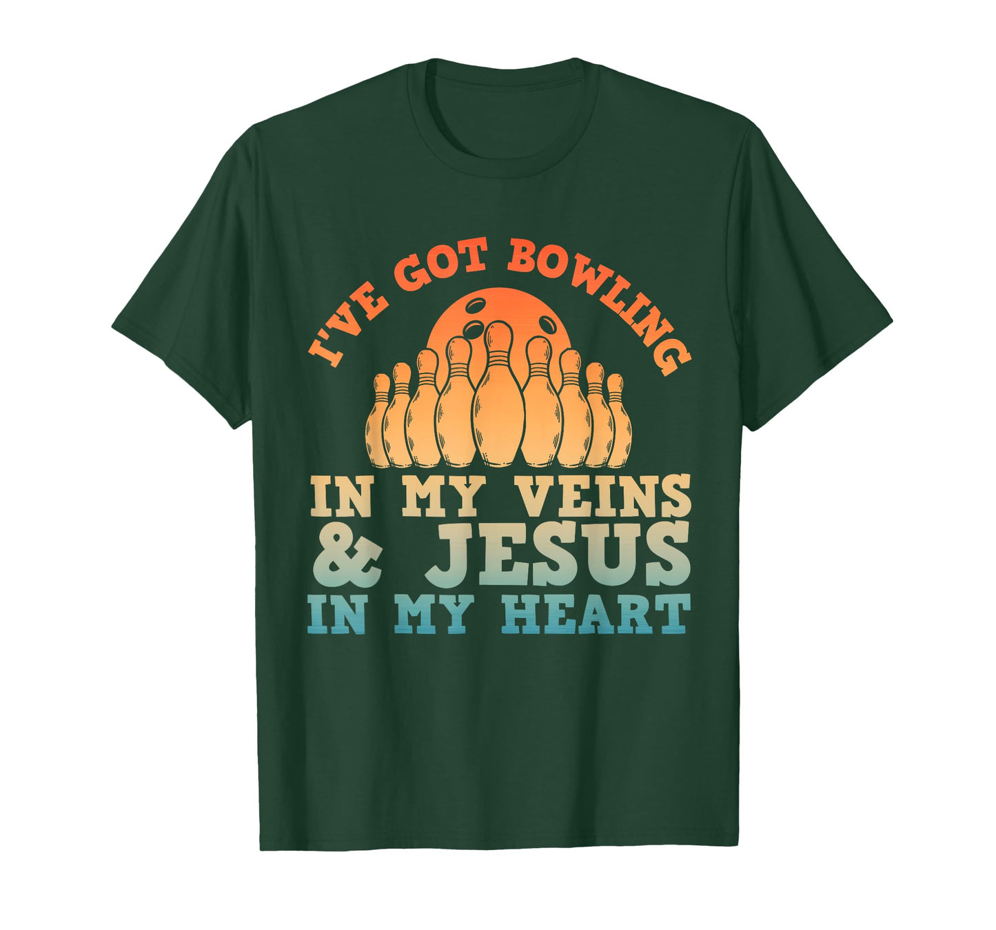 Best Bowling Design For Men Women Jesus Christian Bowling T-Shirt