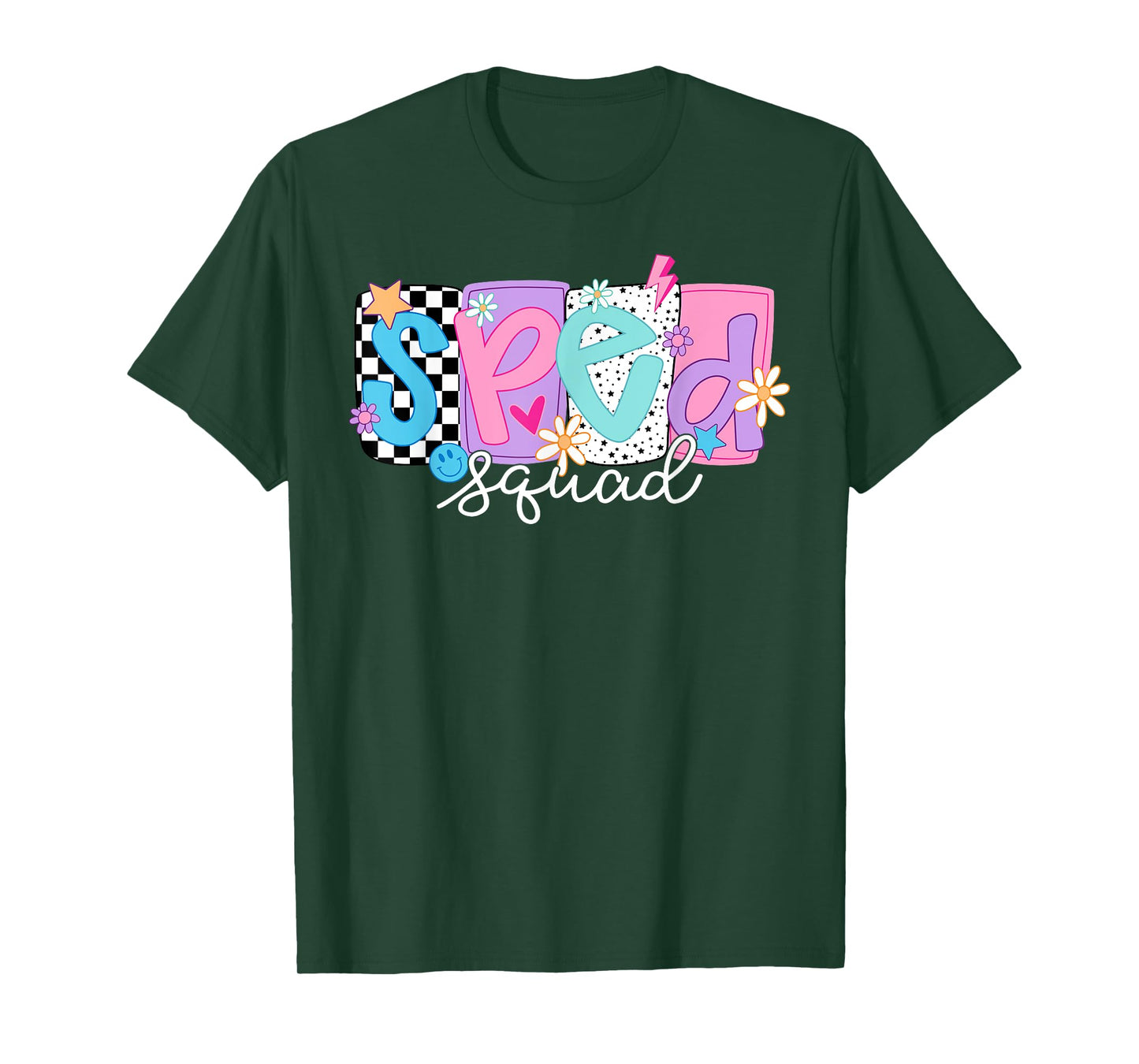 SPED Teacher Squad Floral Special Education Back to School T-Shirt