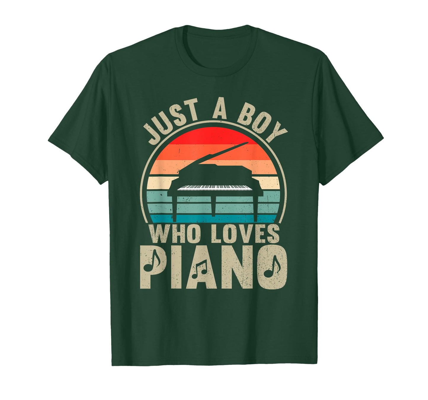 Just a Boy Who Loves Piano Recto Pianist T-Shirt