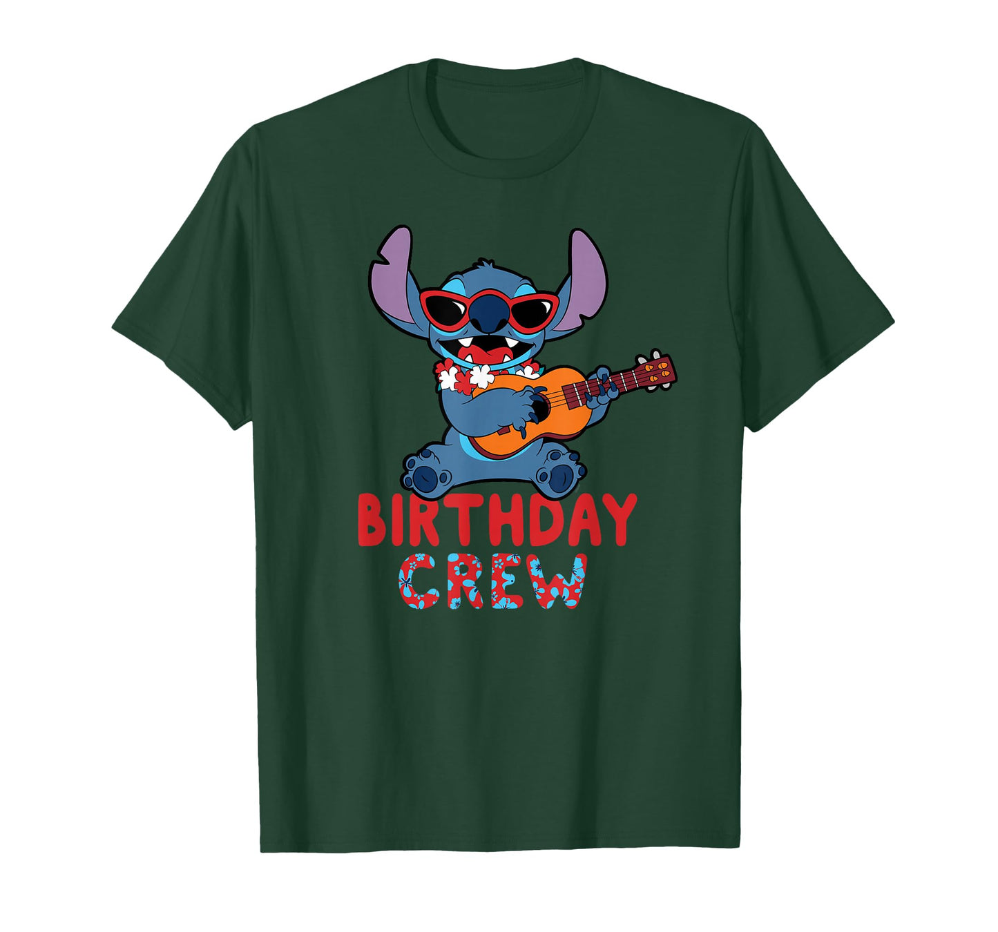 Disney Lilo & Stitch Tropical Birthday Crew Party Matching T-Shirt