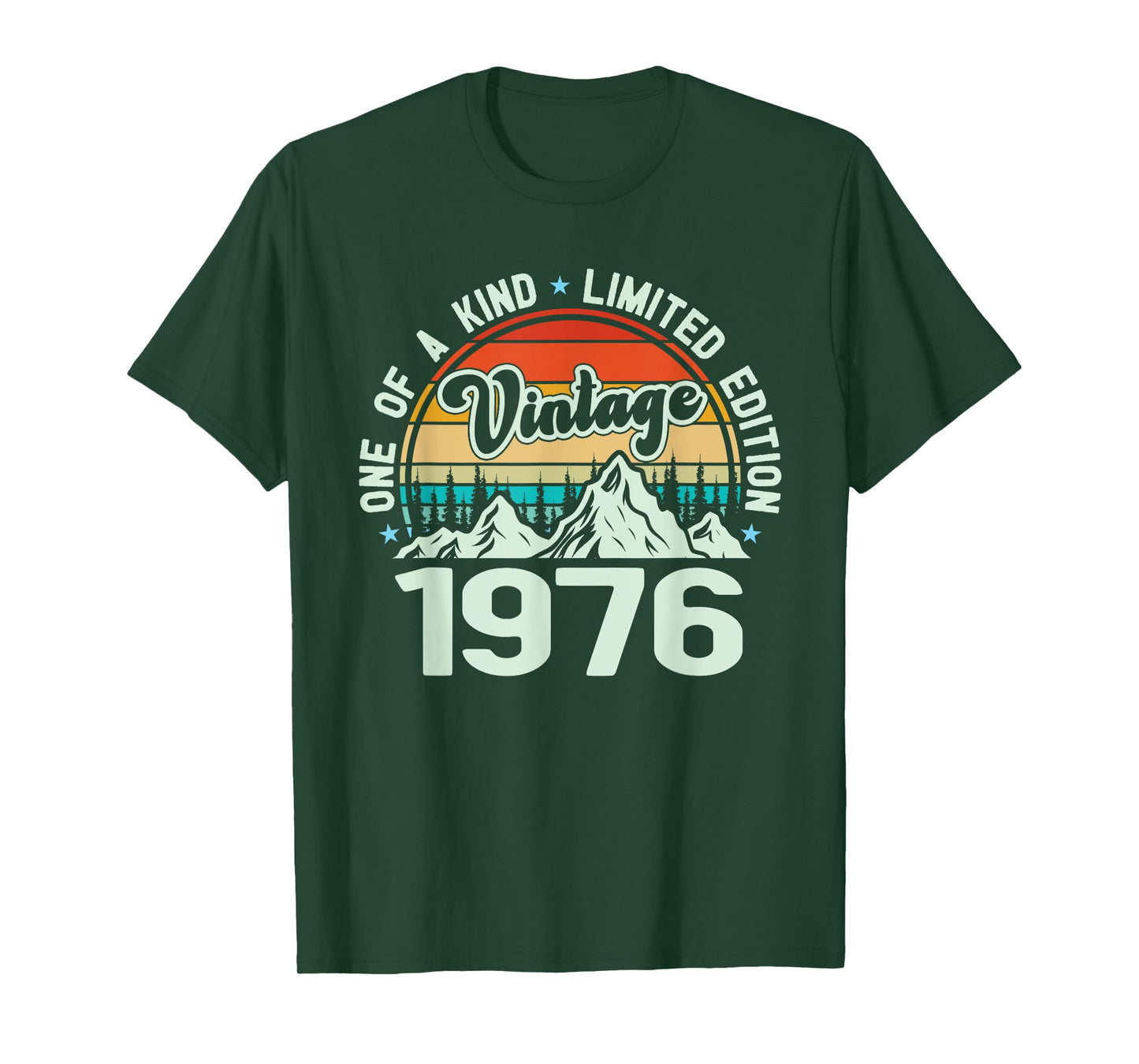 Vintage 1976 One of A Kind Mountain Graphic, 1976 Birthday T-Shirt