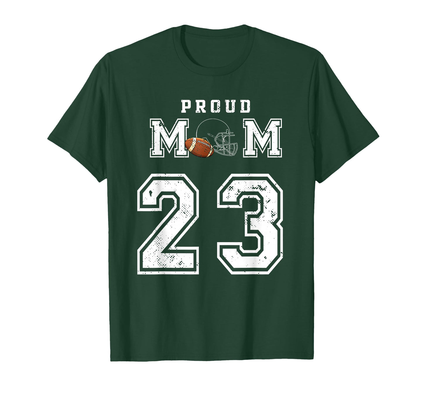Custom Proud Football Mom Number 23 Personalized For Women T-Shirt