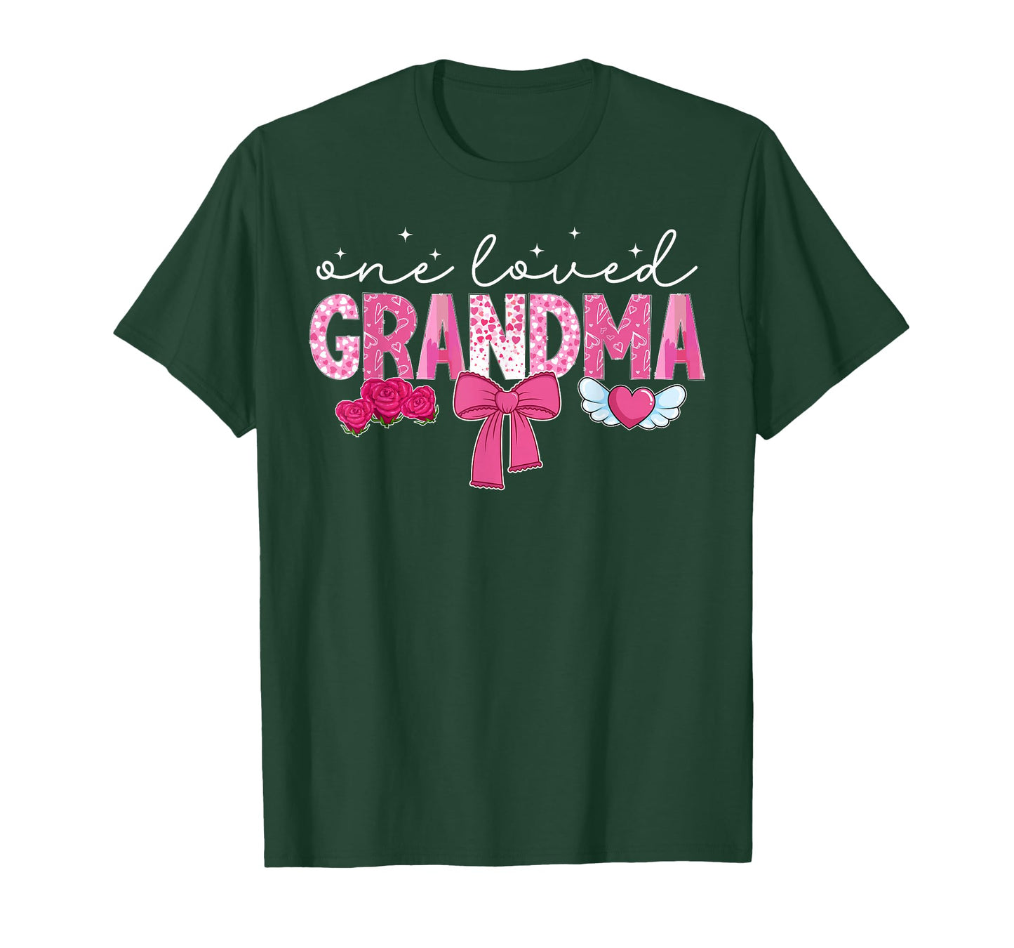 One Loved Grandma Valentine Grandmother Valentines Day T-Shirt