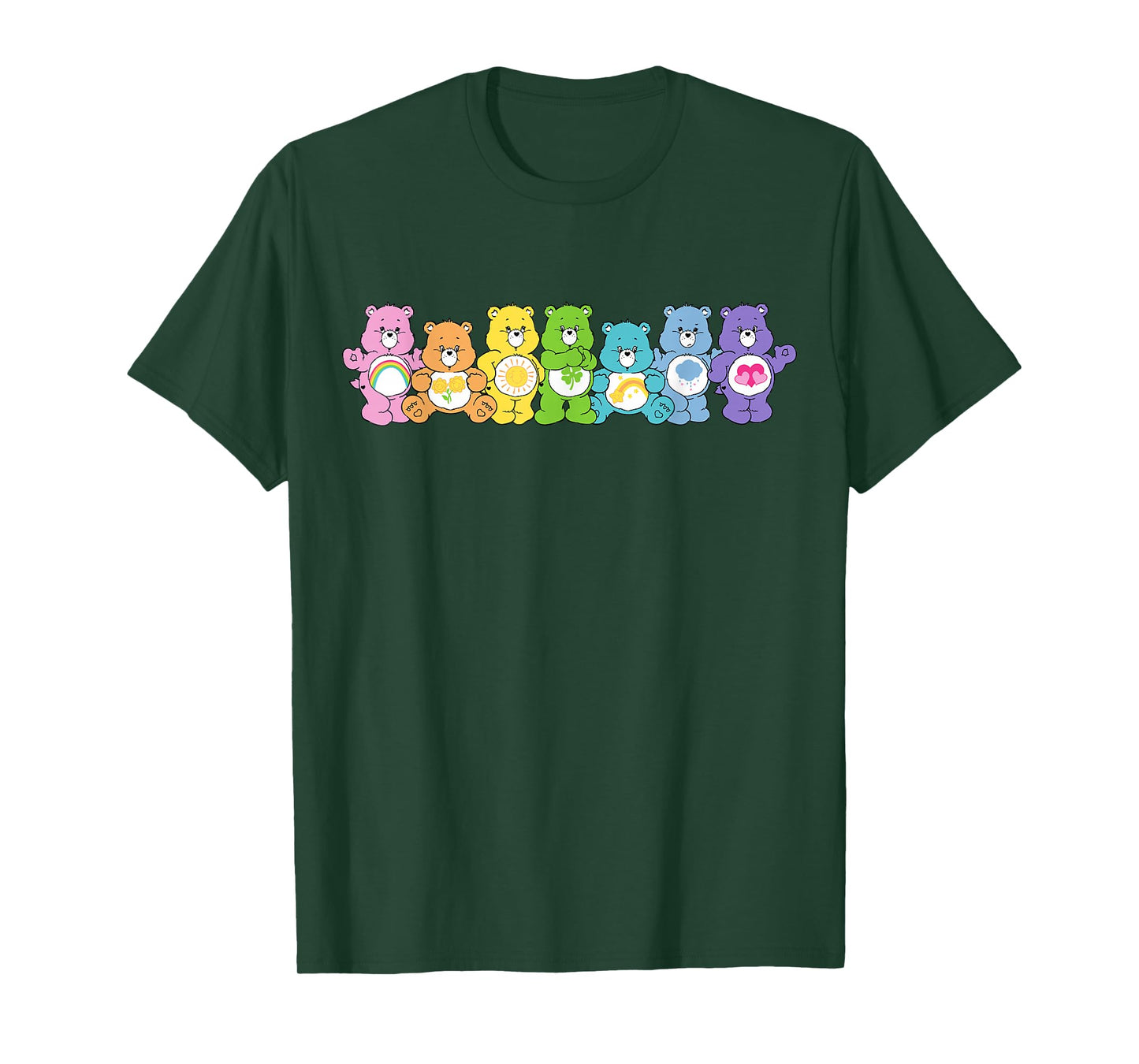 Care Bears Rainbow Kingdom Original Bears Line Up T-Shirt