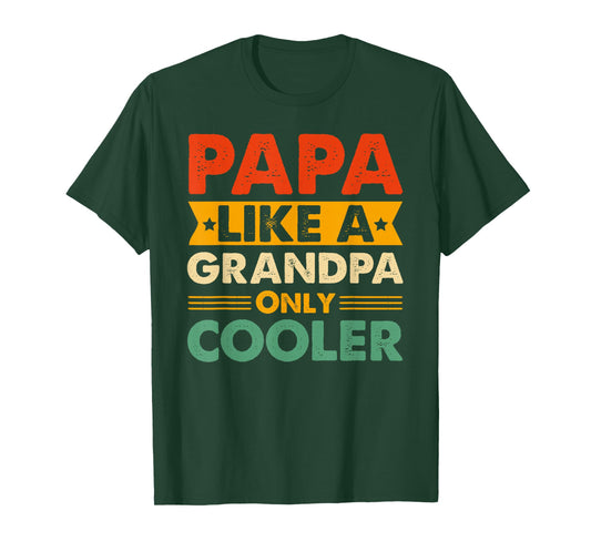 Funny Papa Art for Grandpa from Grandkids Father's Day Papa T-Shirt