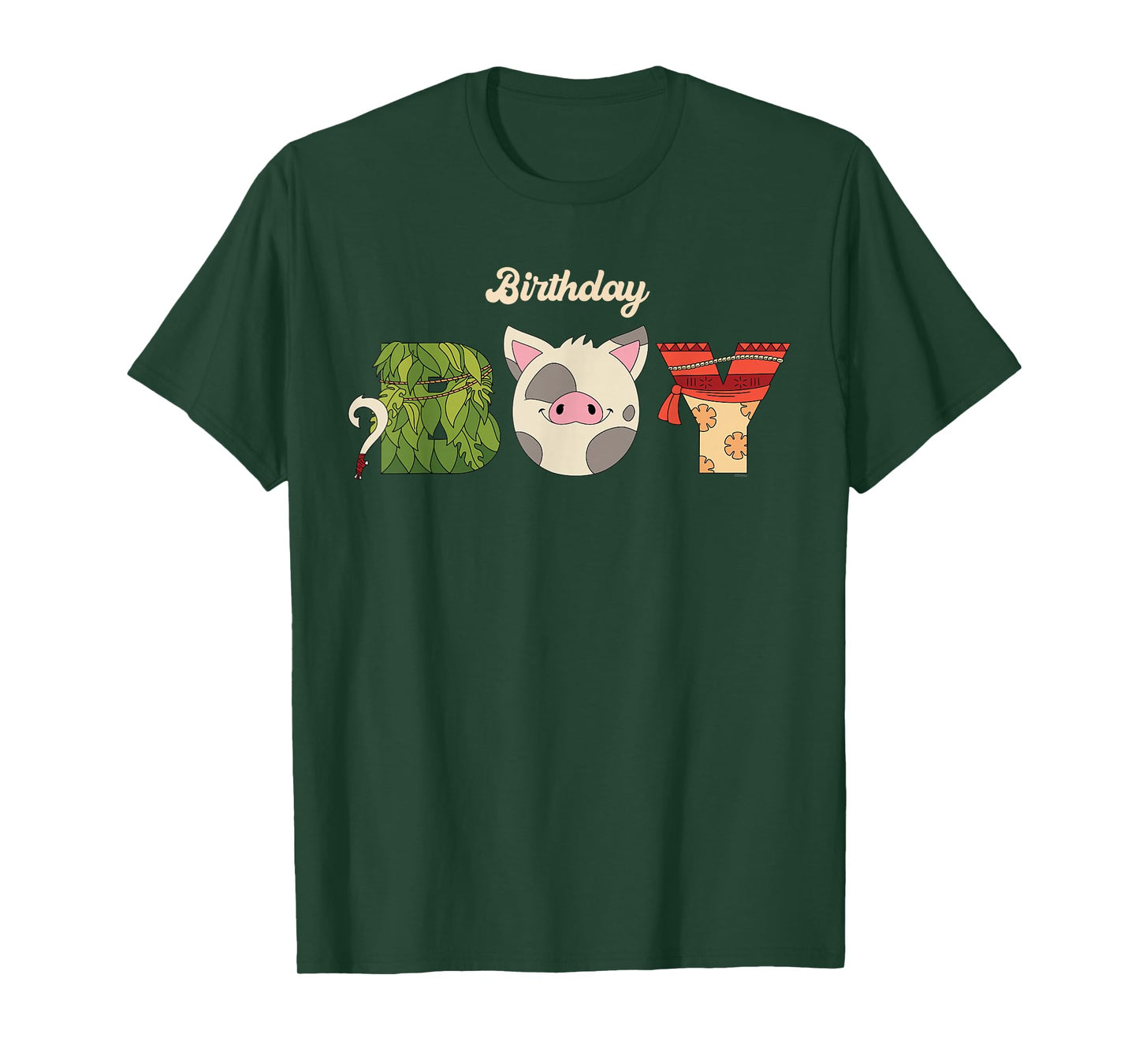 Disney Moana Letters "Birthday Boy" Birthday Party T-Shirt