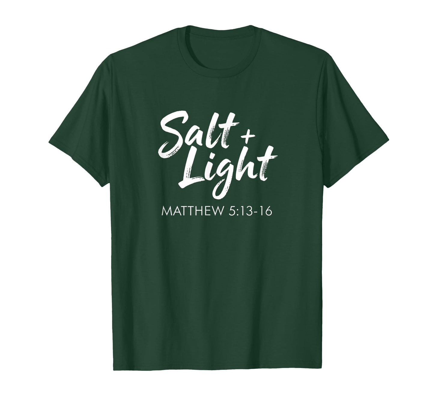 Christian Salt + Light Matthew 5:13-16 Bible Verse Faith T-Shirt