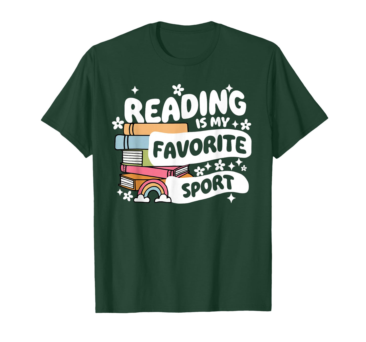 Funny Books Lover Reading is My Favorite Sport Bookworm Book T-Shirt
