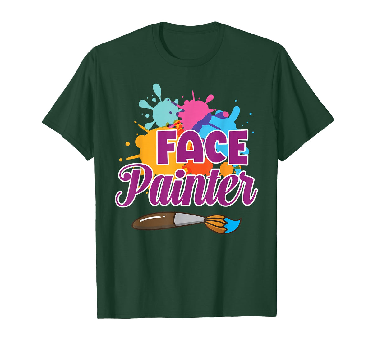 Face Painter Funny Makeup Artist Cute Girl Face Painting T-Shirt