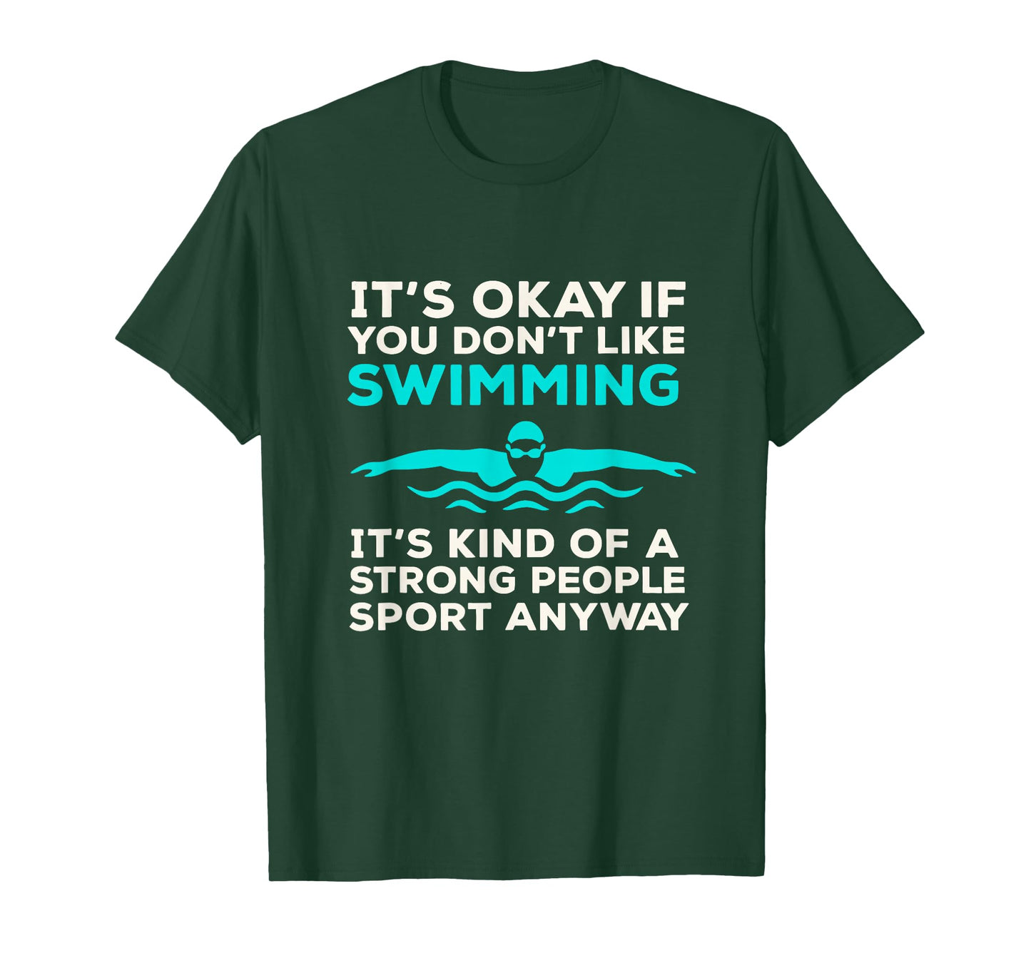 Funny Swimming Tee for Women Men Swimmer T-Shirt