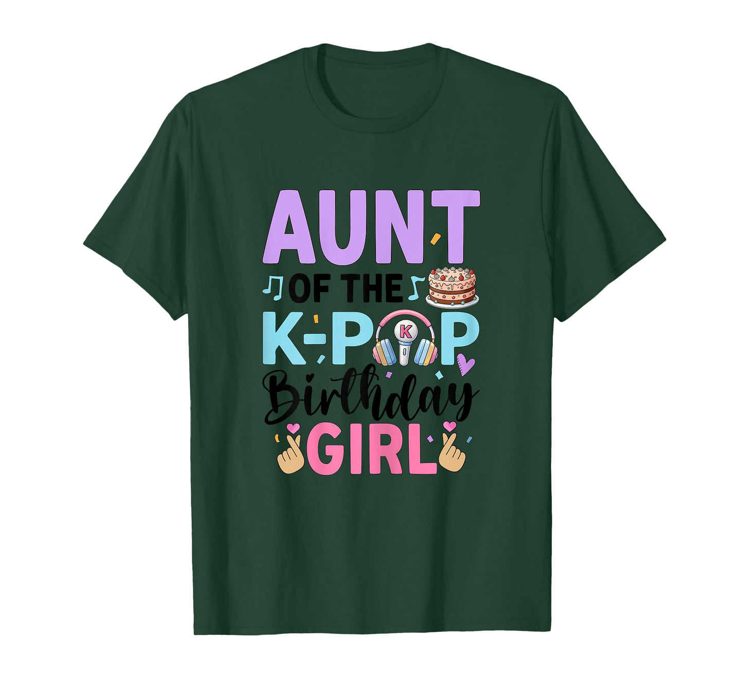Aunt of The K-Pop Birthday Girl K Pop Birthday T-Shirt