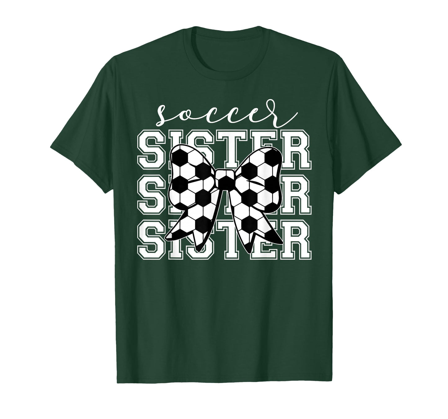 Soccer Sister Vintage Sport Lover Sister Mothers Da T-Shirt