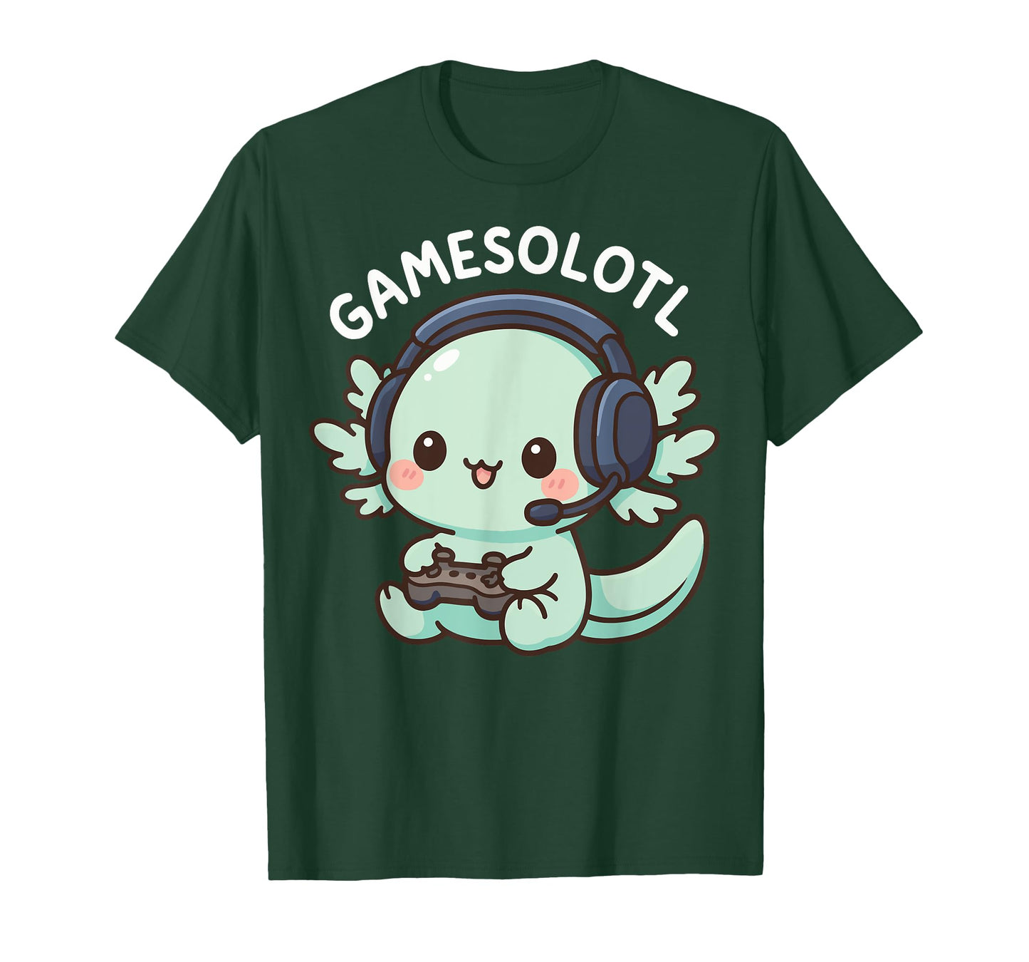 Gamesolotl Axolotl Gamer Gaming Anime T-Shirt