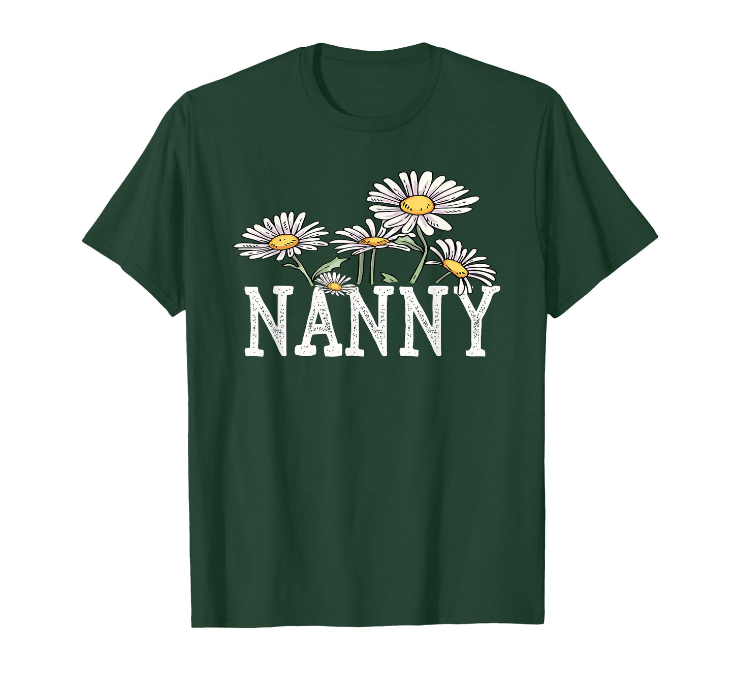 Nanny Floral Chamomile Design Mother's Day Gifts Nanny T-Shirt