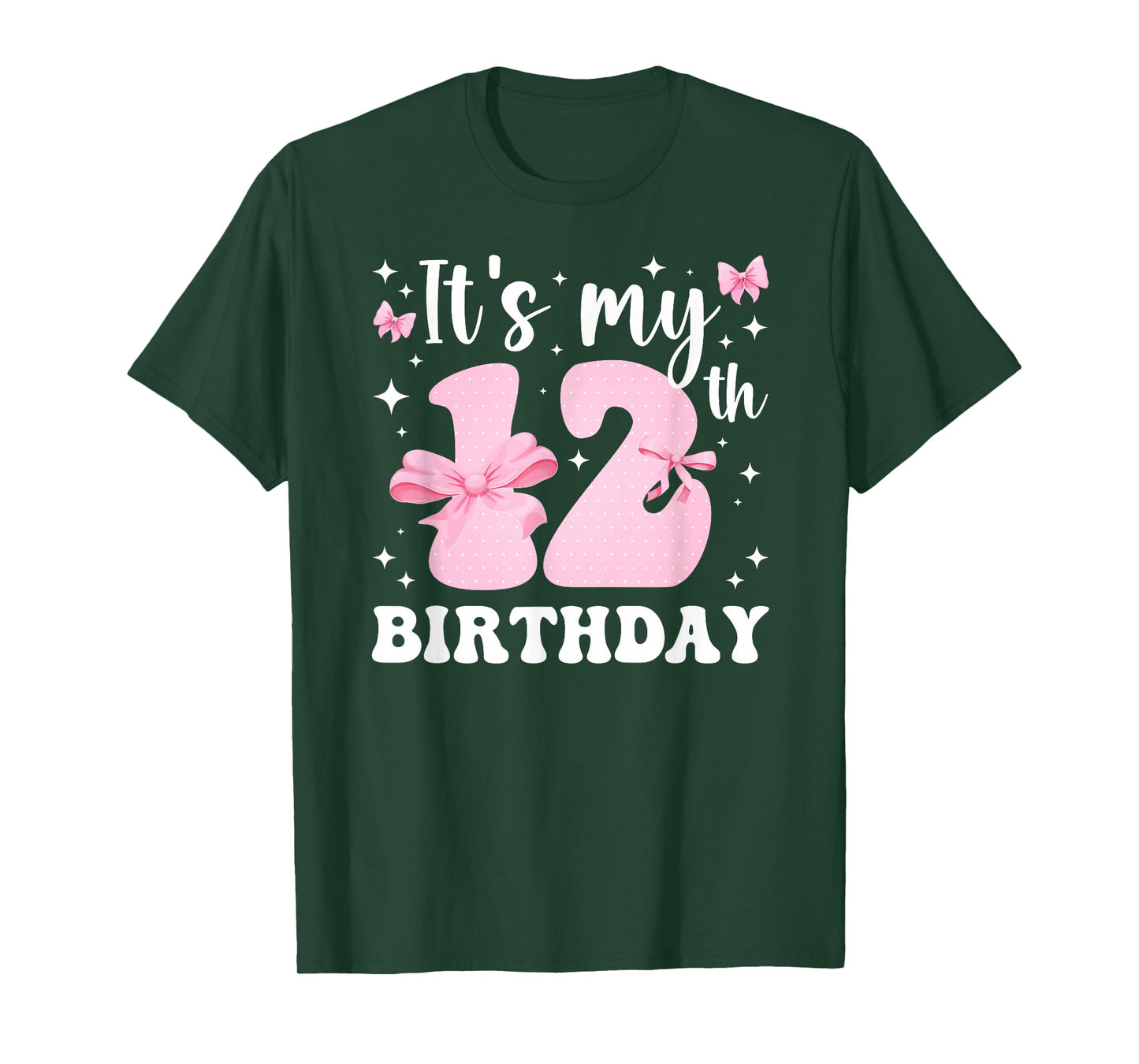 12th Coquette Themed Birthday Twelve Year Old Girl Bow T-Shirt