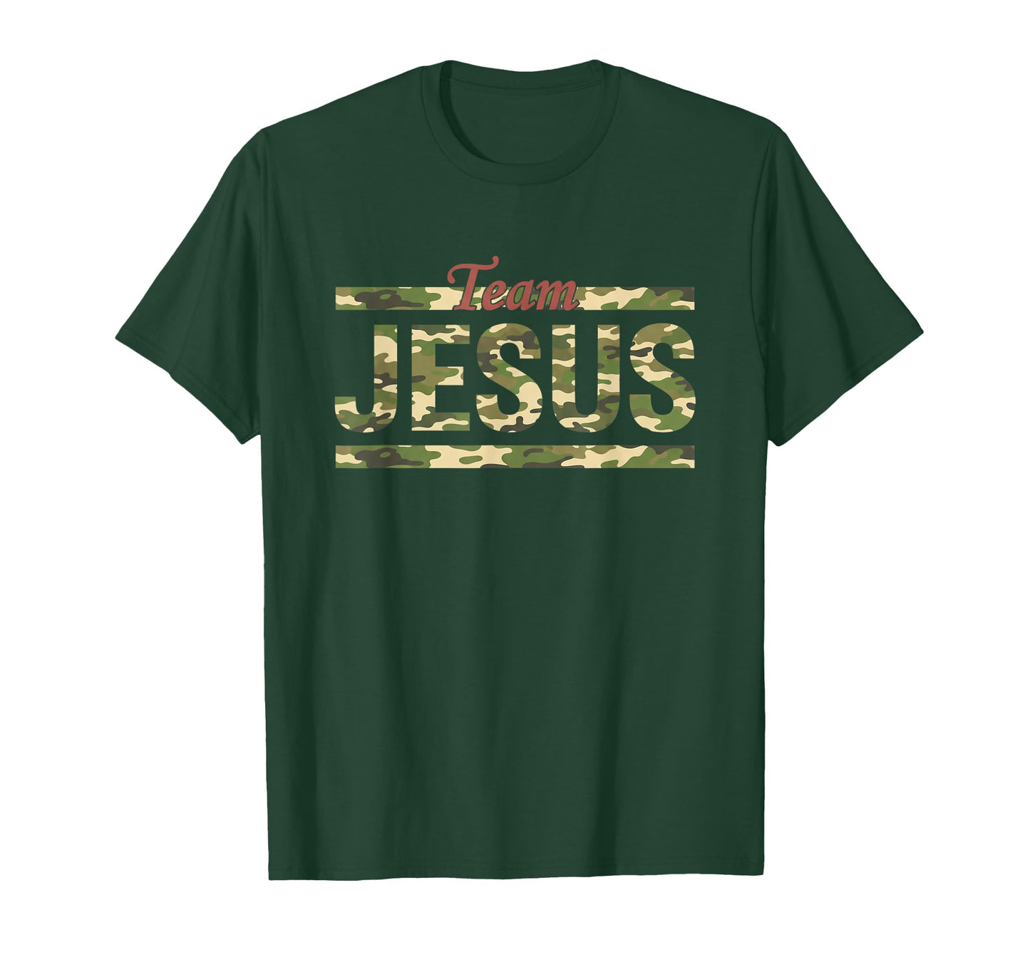 Christian - Team Jesus Camo Faith Squad T-Shirt