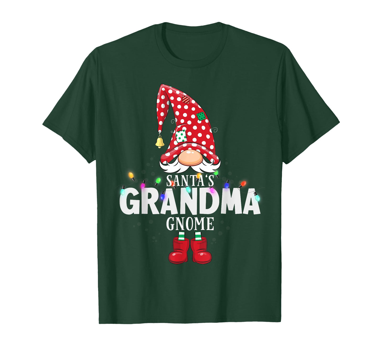 X-Mas Santa's Grandma Gnome Christmas Matching T-Shirt