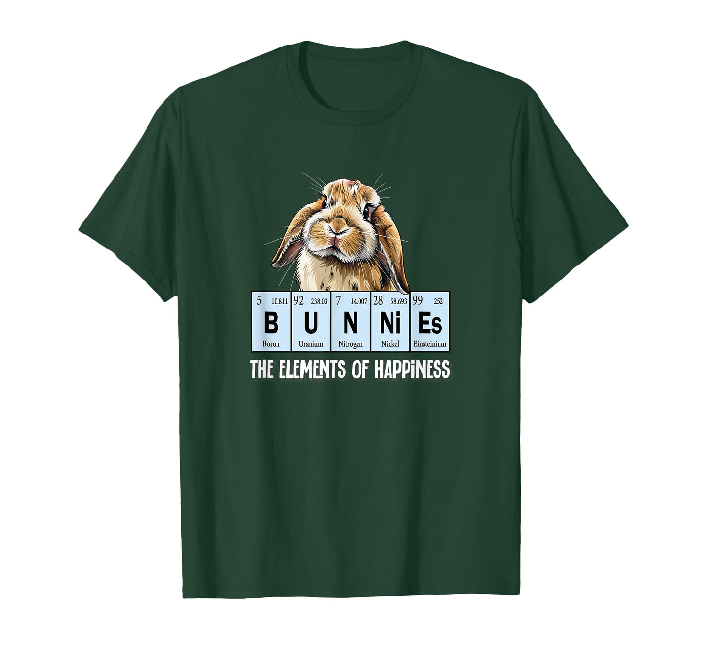 Elements of Happiness Mini Holland Lop Bunny Rabbit Lover T-Shirt