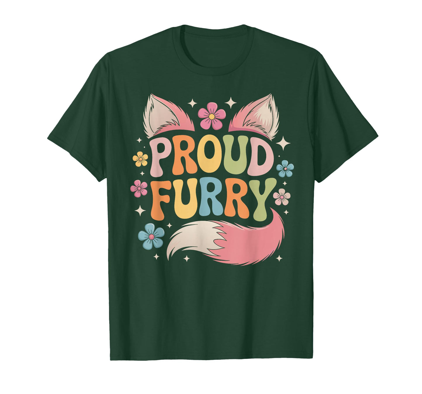 Retro Furry Fandom LGBTQ+ Proud Fursonas Cosplay Convention T-Shirt