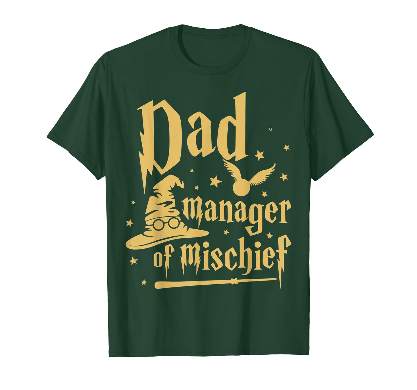 Magical Dad Manager of Mischief Birthday Family Matching T-Shirt