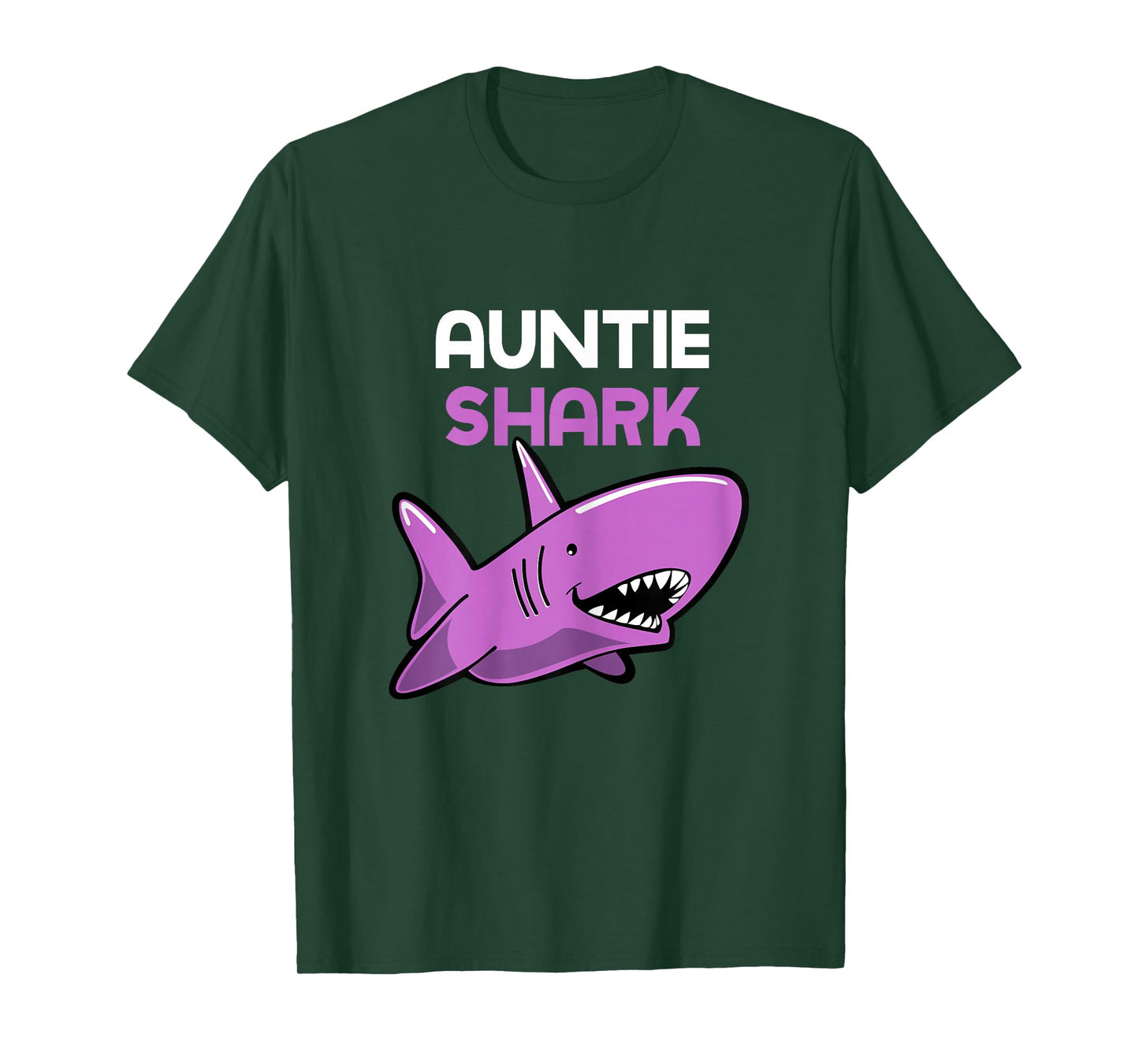Auntie Shark Cool Funny Family T-Shirt