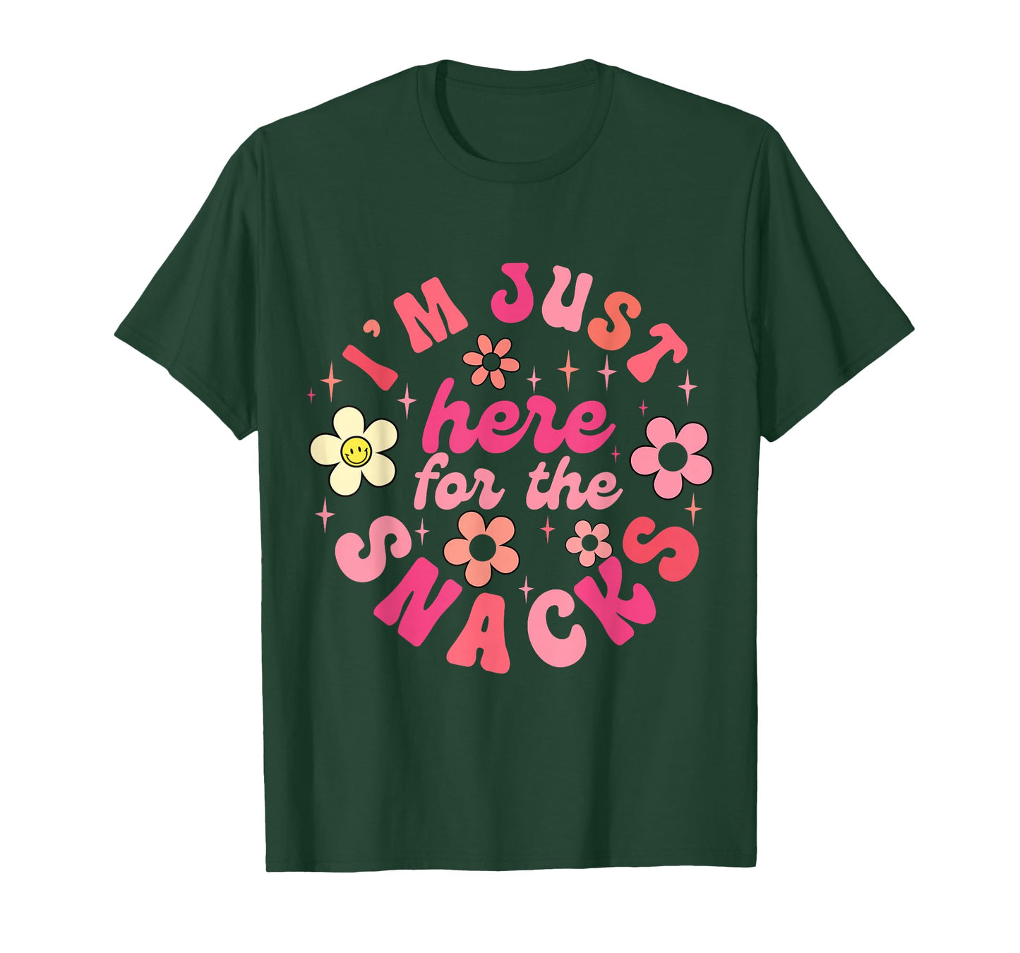I'm Just Here for The Snacks Shirt Funny Saying Adults Kids T-Shirt